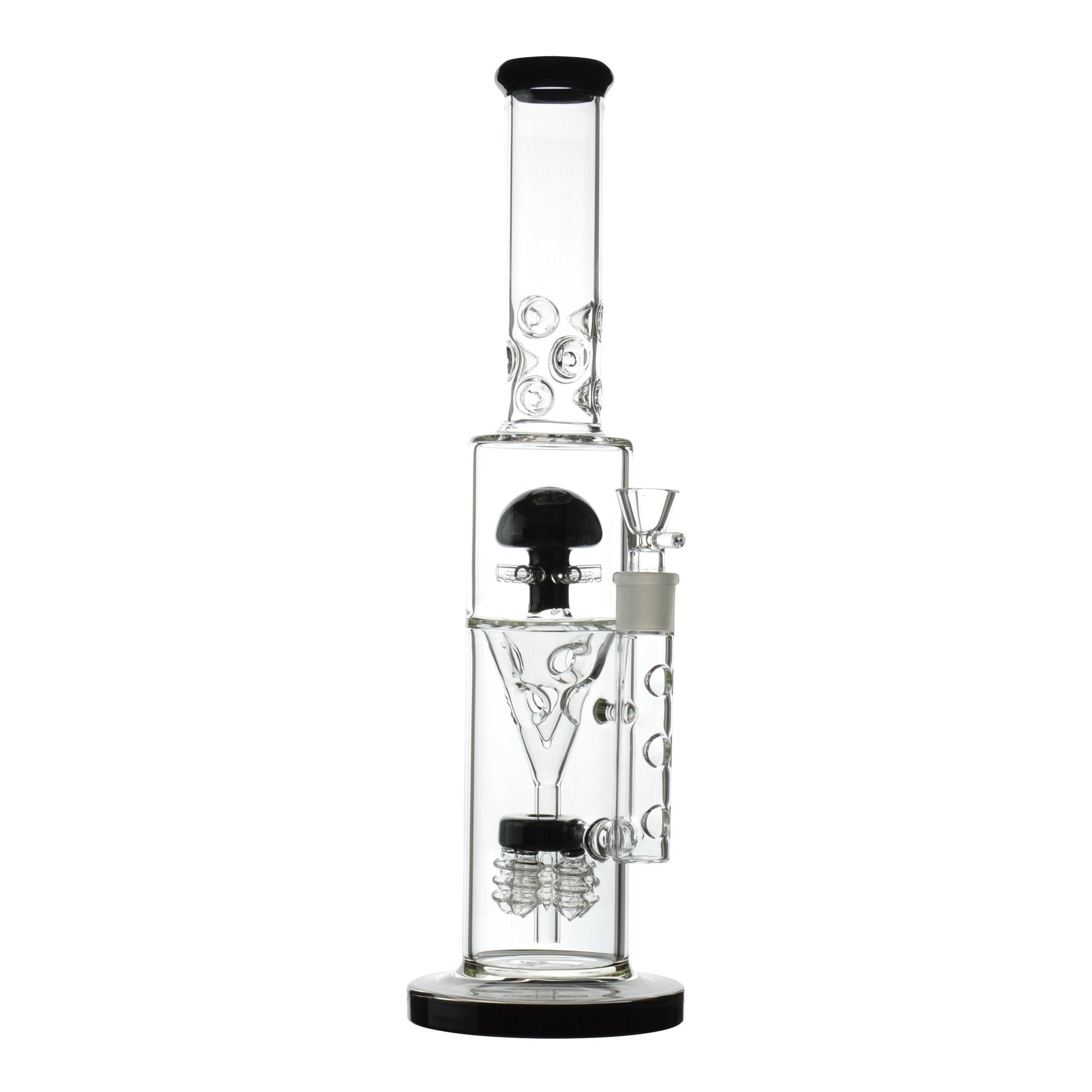 Colored Mushroom Perc Bong - 17in - Image 2
