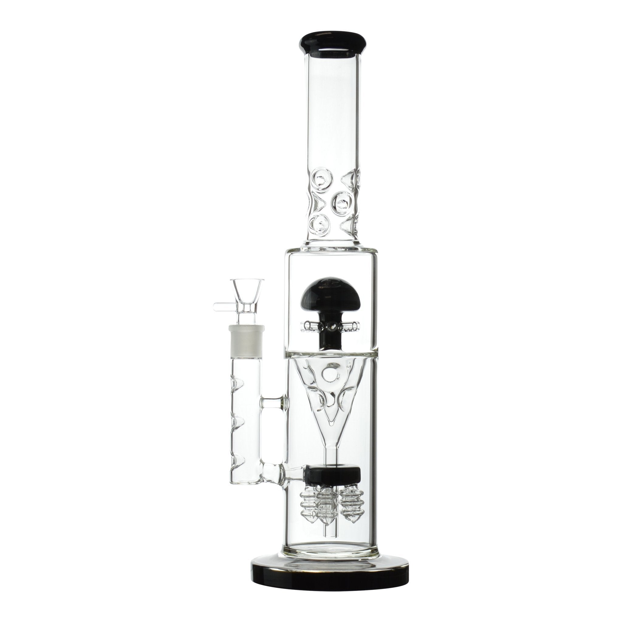Colored Mushroom Perc Bong - 17in - Image 3