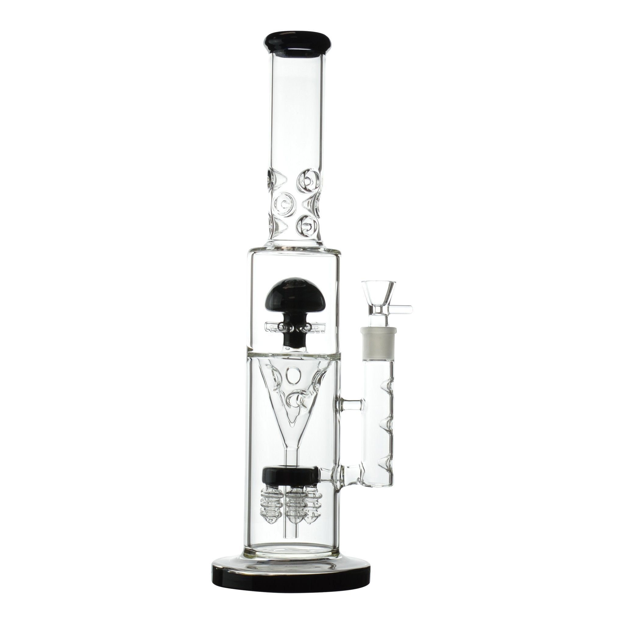 Colored Mushroom Perc Bong - 17in