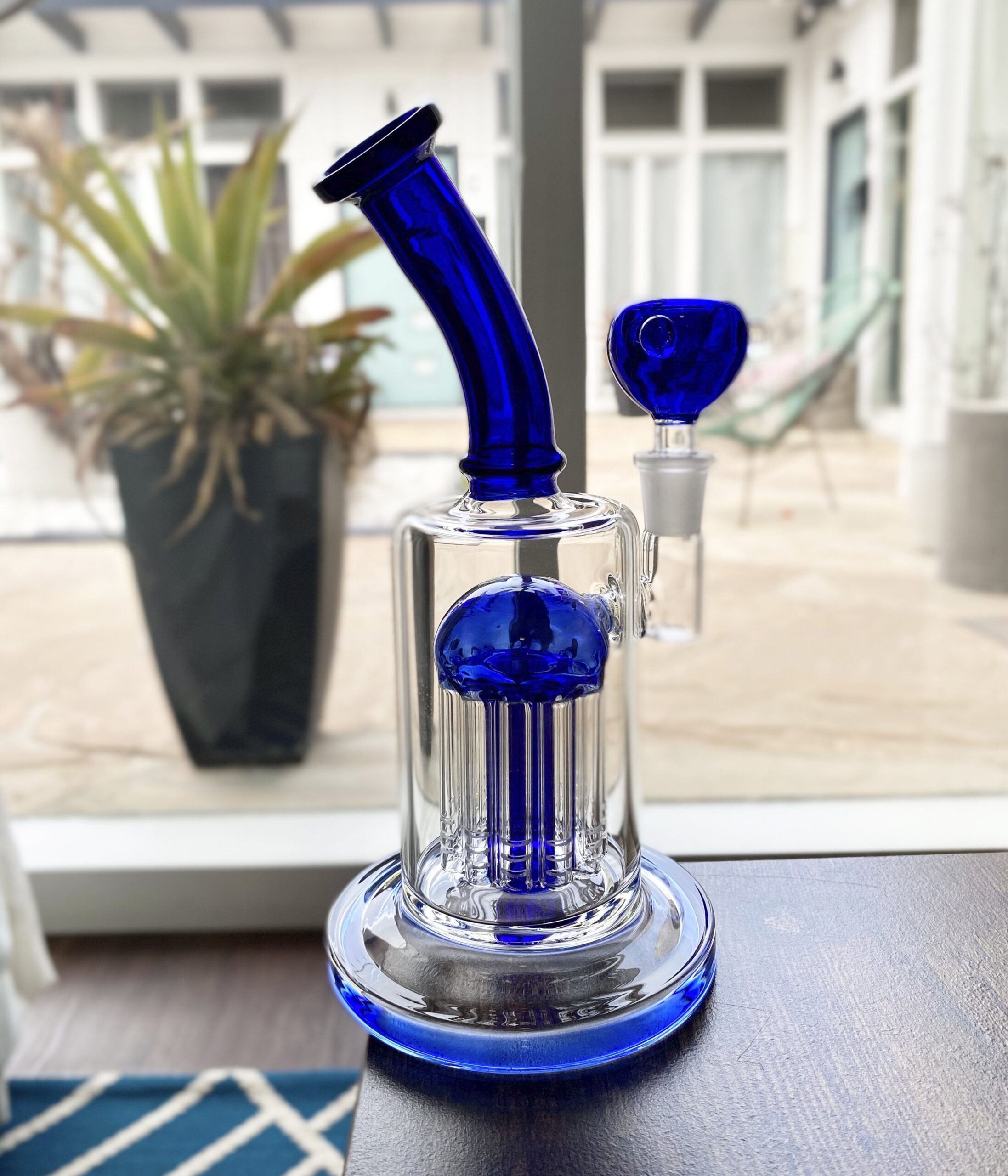 Colored Single Barrel Bong - 9in - Image 2