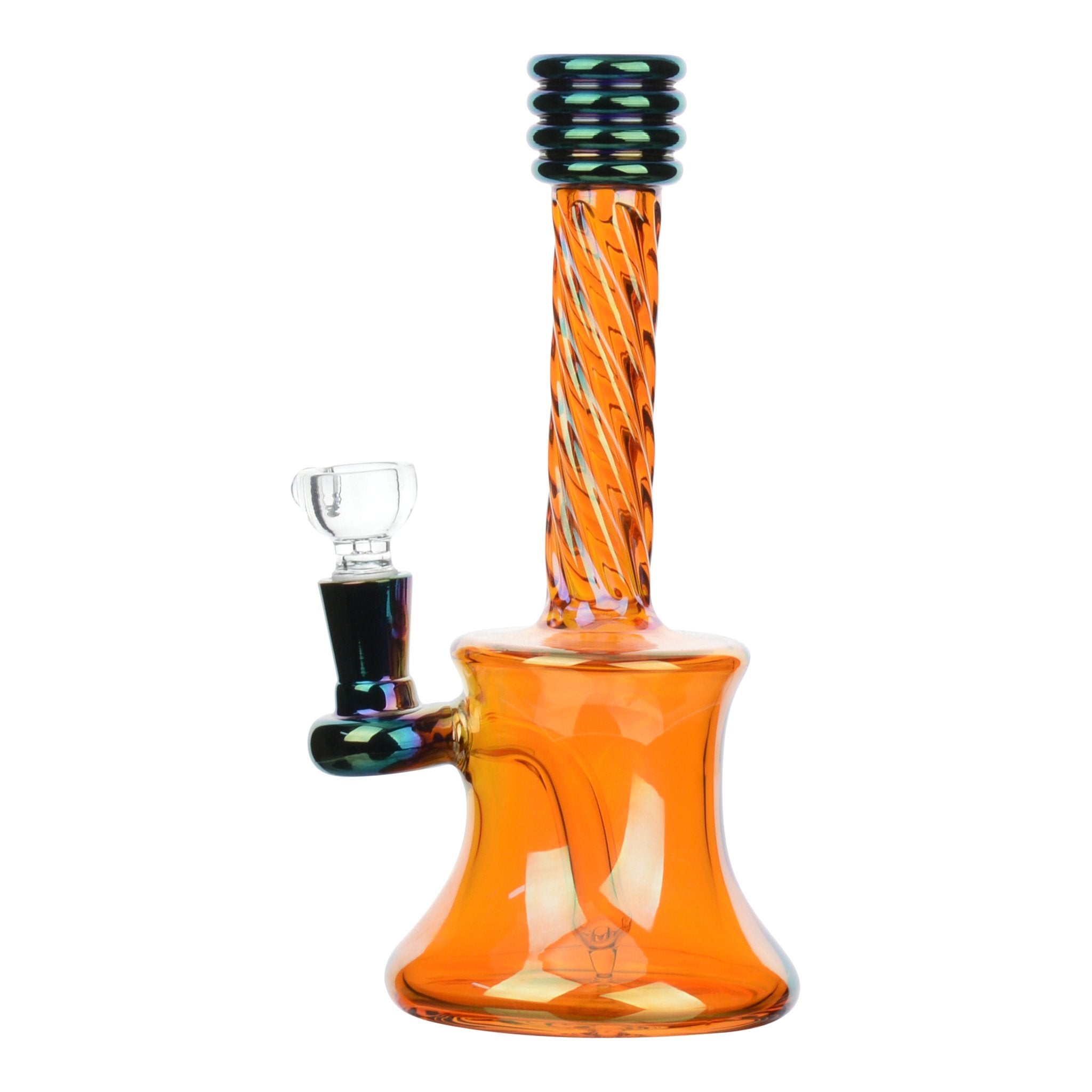 Corkscrew Rainbow Bong - 8in - Image 3