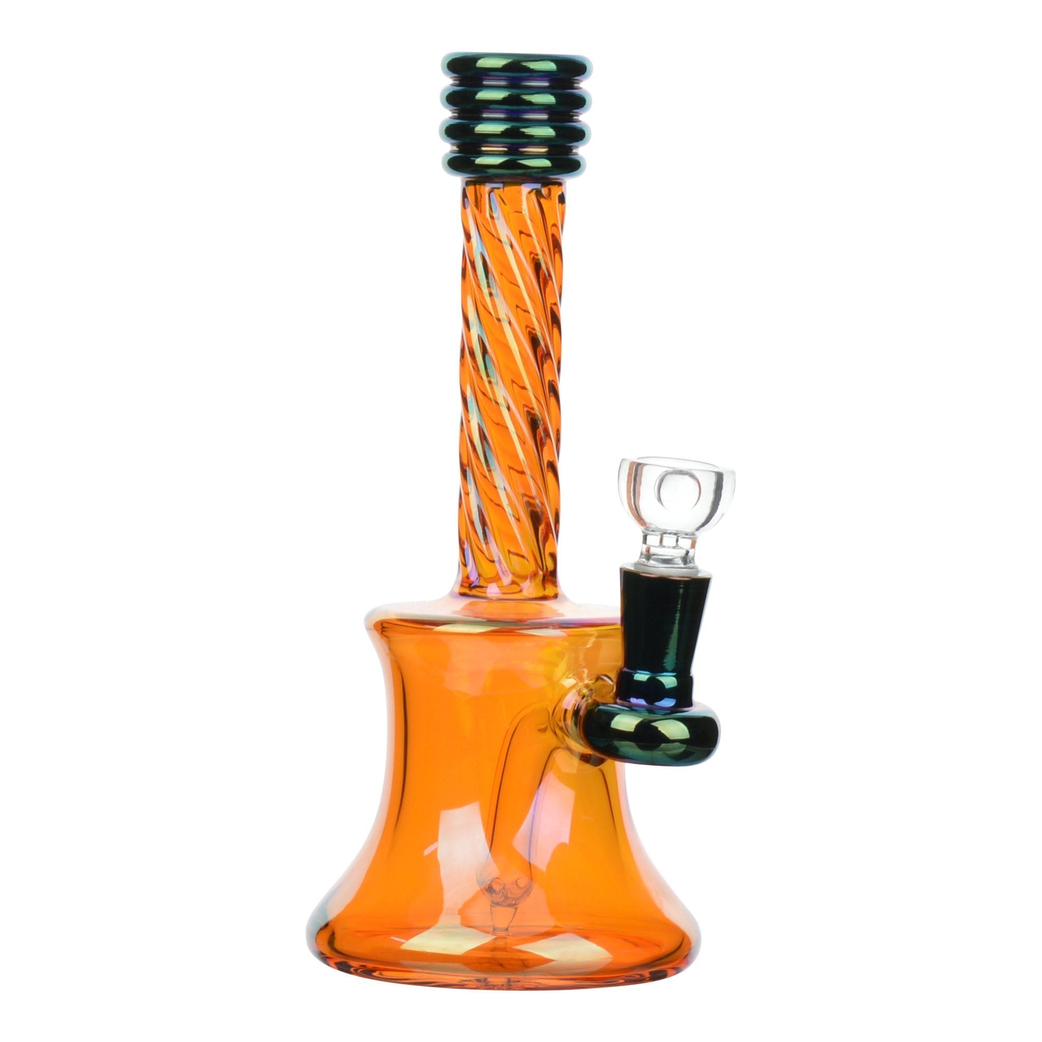 Corkscrew Rainbow Bong - 8in - Image 2