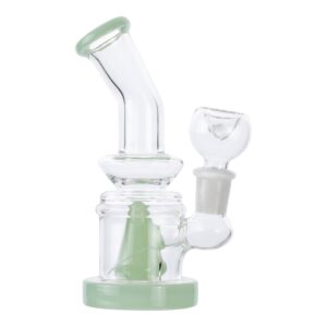 Cyan Cone Perc Mini Bong - 5in
