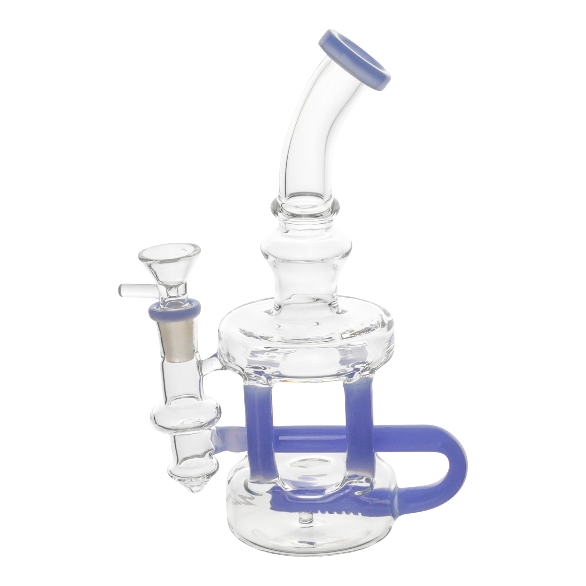 Cylindric Recycler Tube Bong - 8in - Image 2