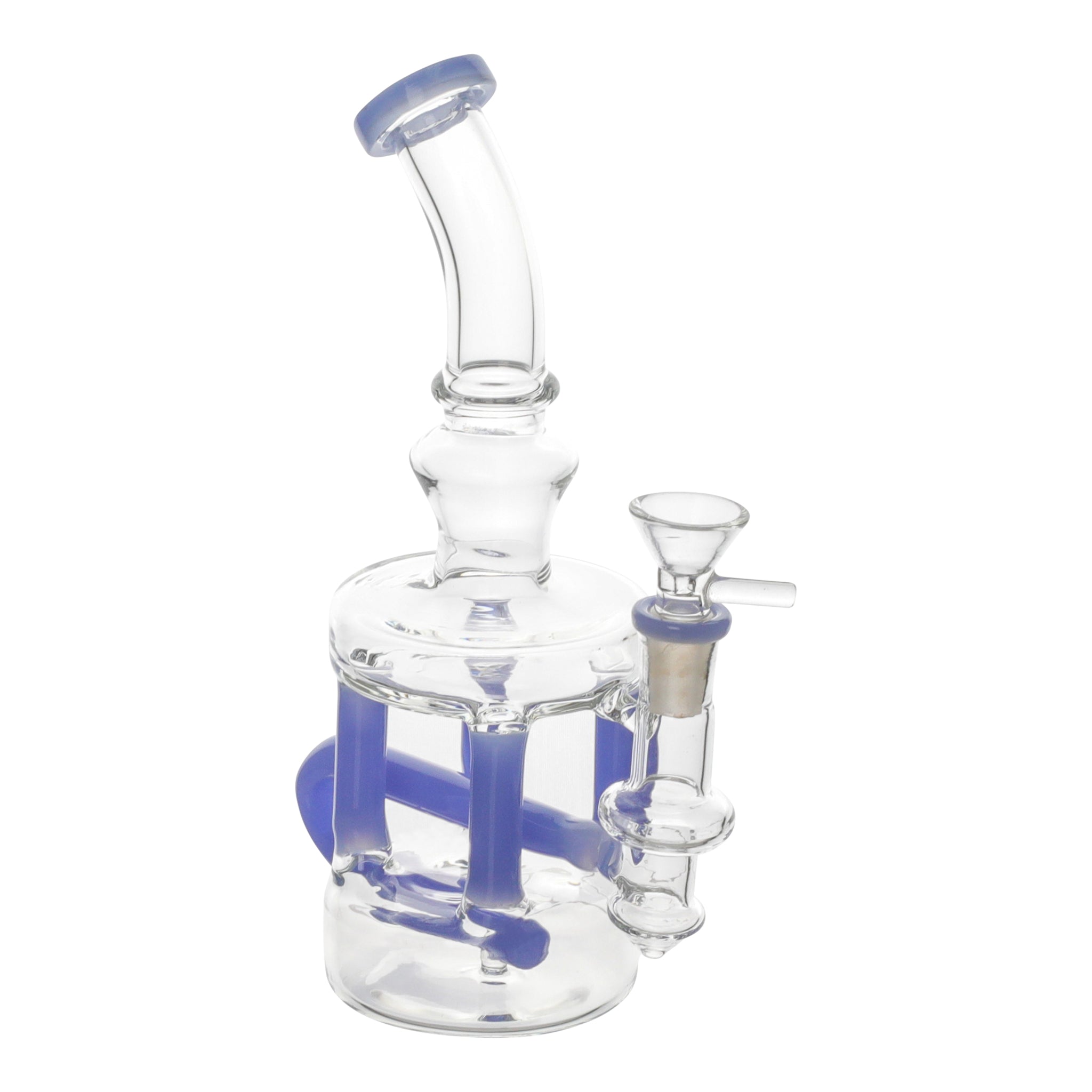 Cylindric Recycler Tube Bong - 8in - Image 3