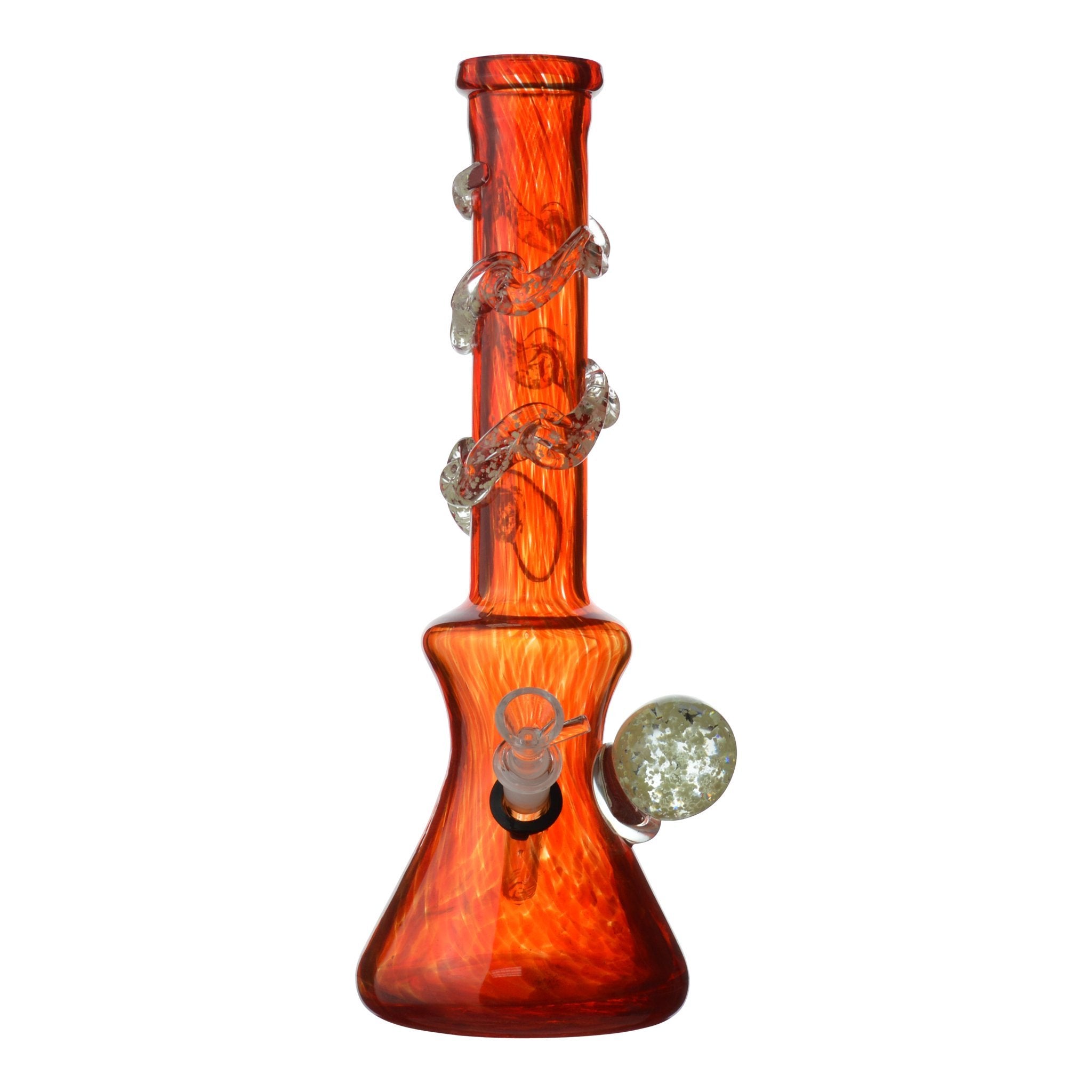 Dappled Sphere Beaker Bong - 14in - Image 5