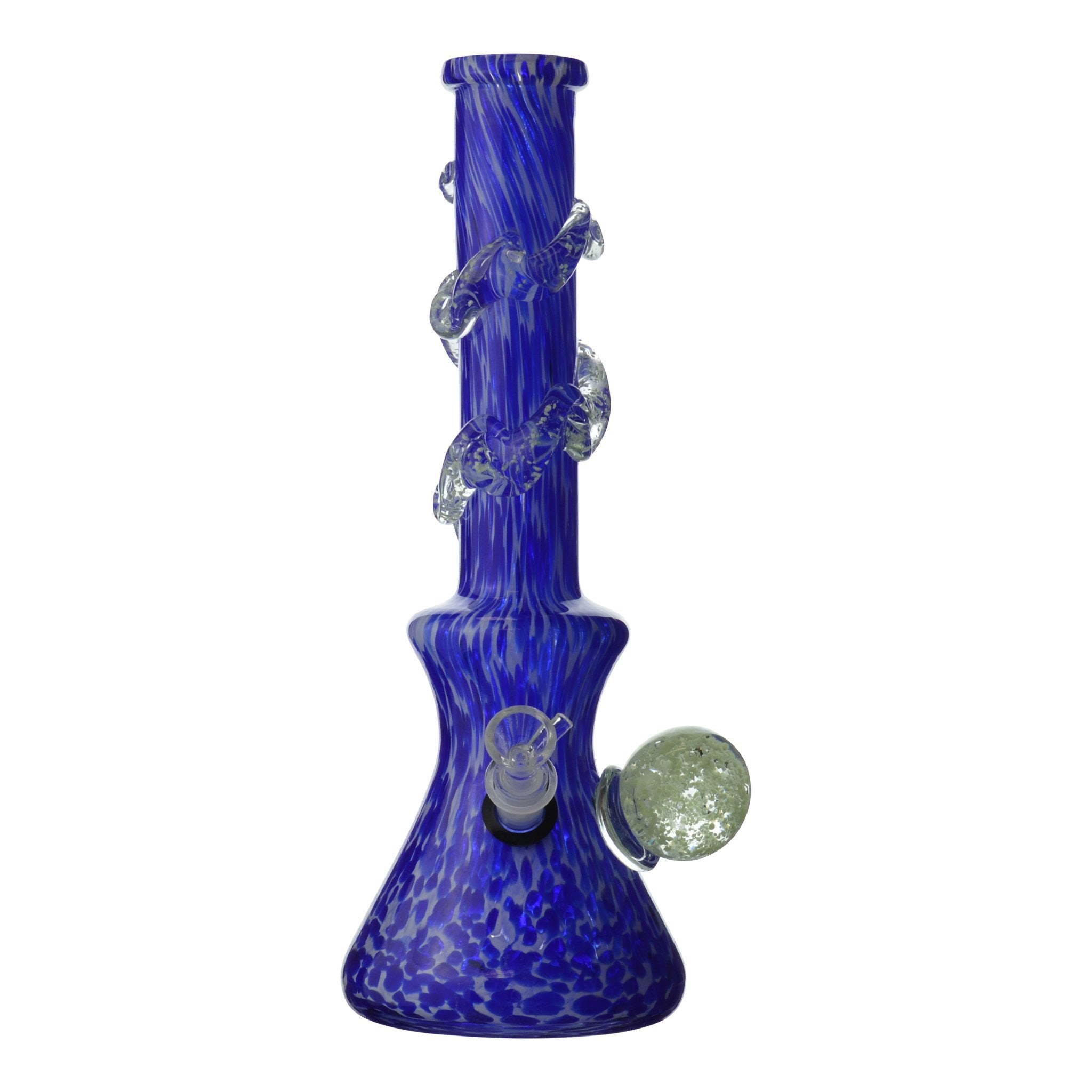 Dappled Sphere Beaker Bong - 14in - Image 6