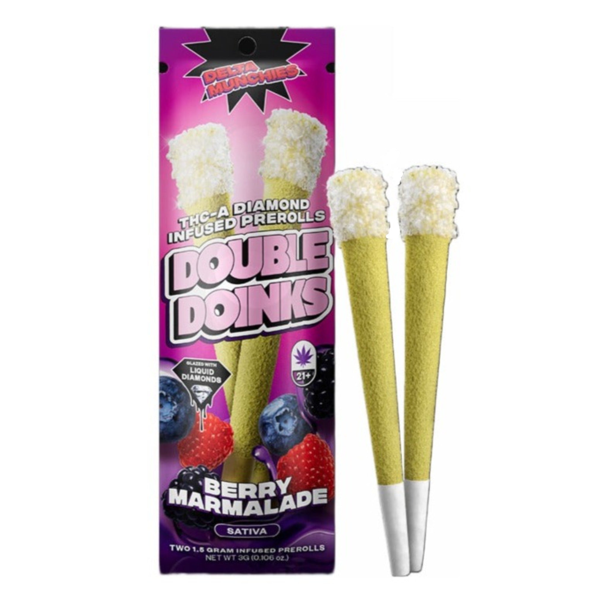 Delta Munchies THC-A Pre-rolls - 3g (2ct)