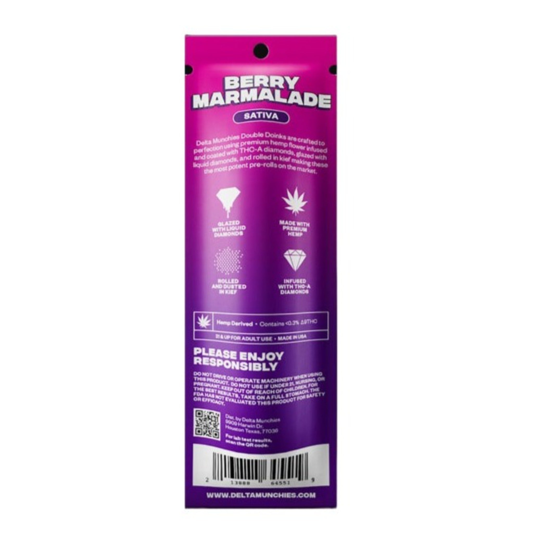 Delta Munchies THC-A Pre-rolls - 3g (2ct) - Image 6