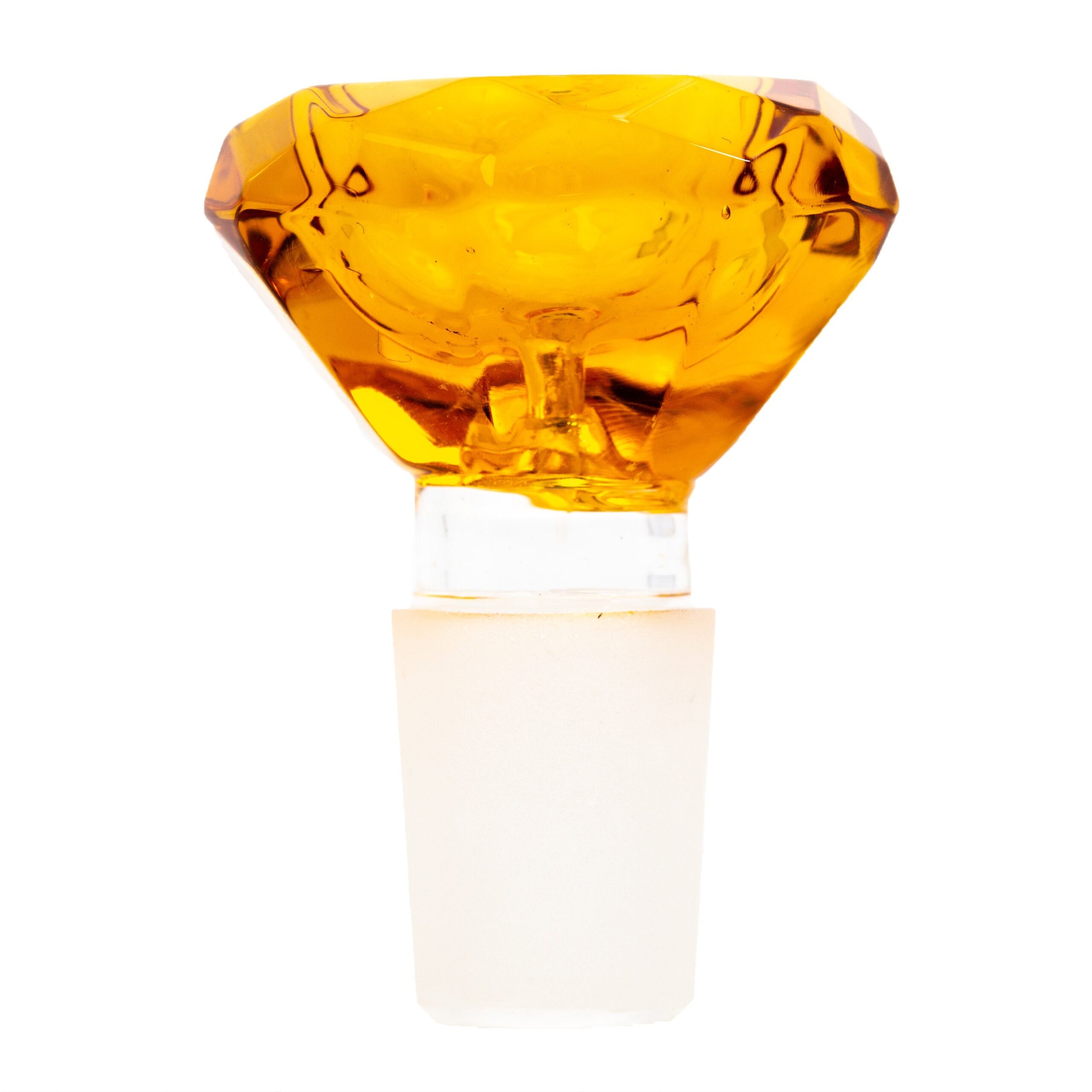 Diamond Shaped Glass Male Bowl - Image 5