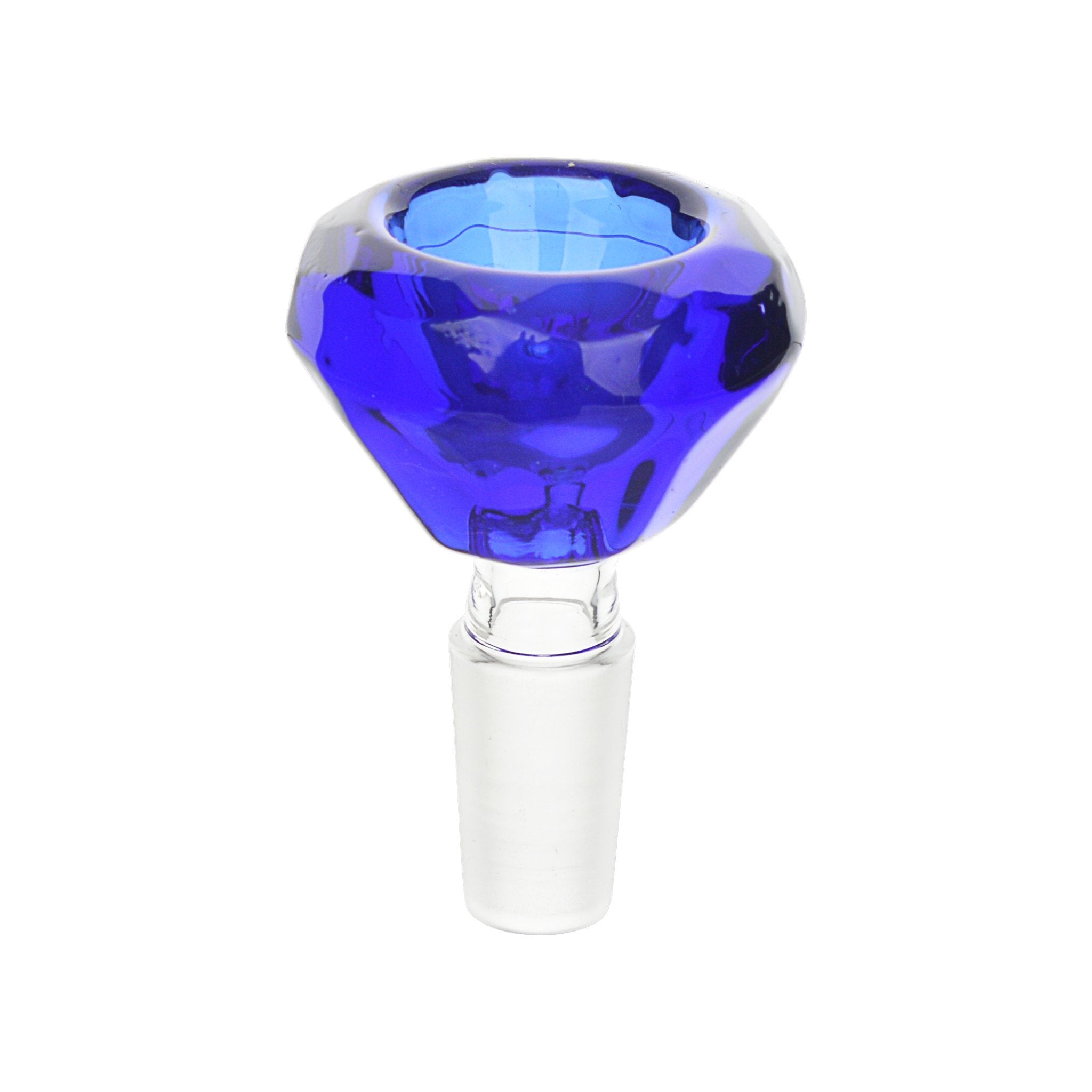 Diamond Shaped Glass Male Bowl - Image 3
