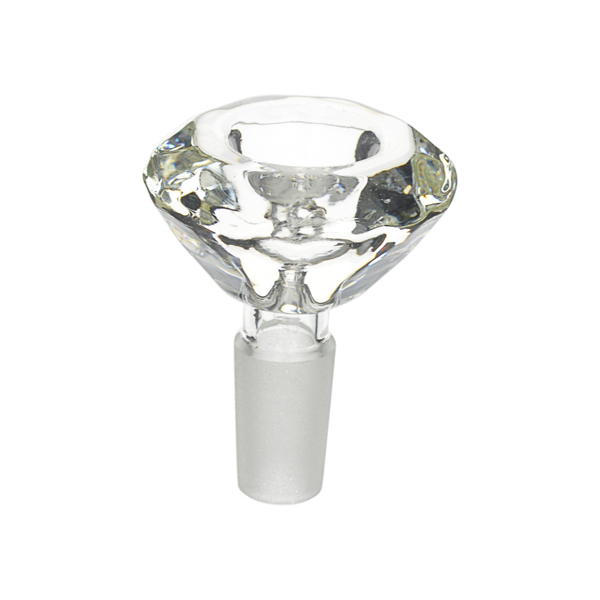 Diamond Shaped Glass Male Bowl - Image 4