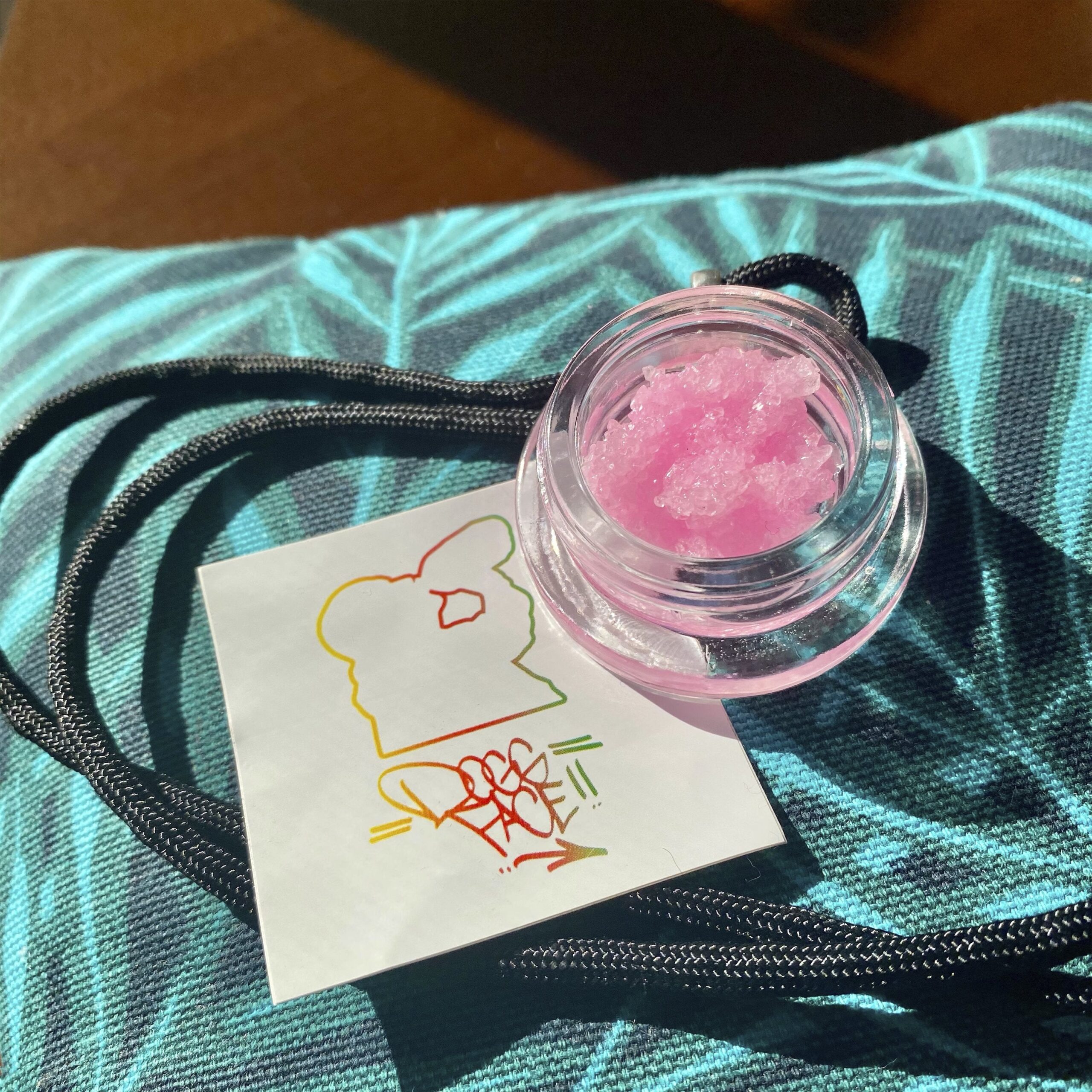 Doggface208 Pink Dab Diamond Pendant Necklace - Image 3
