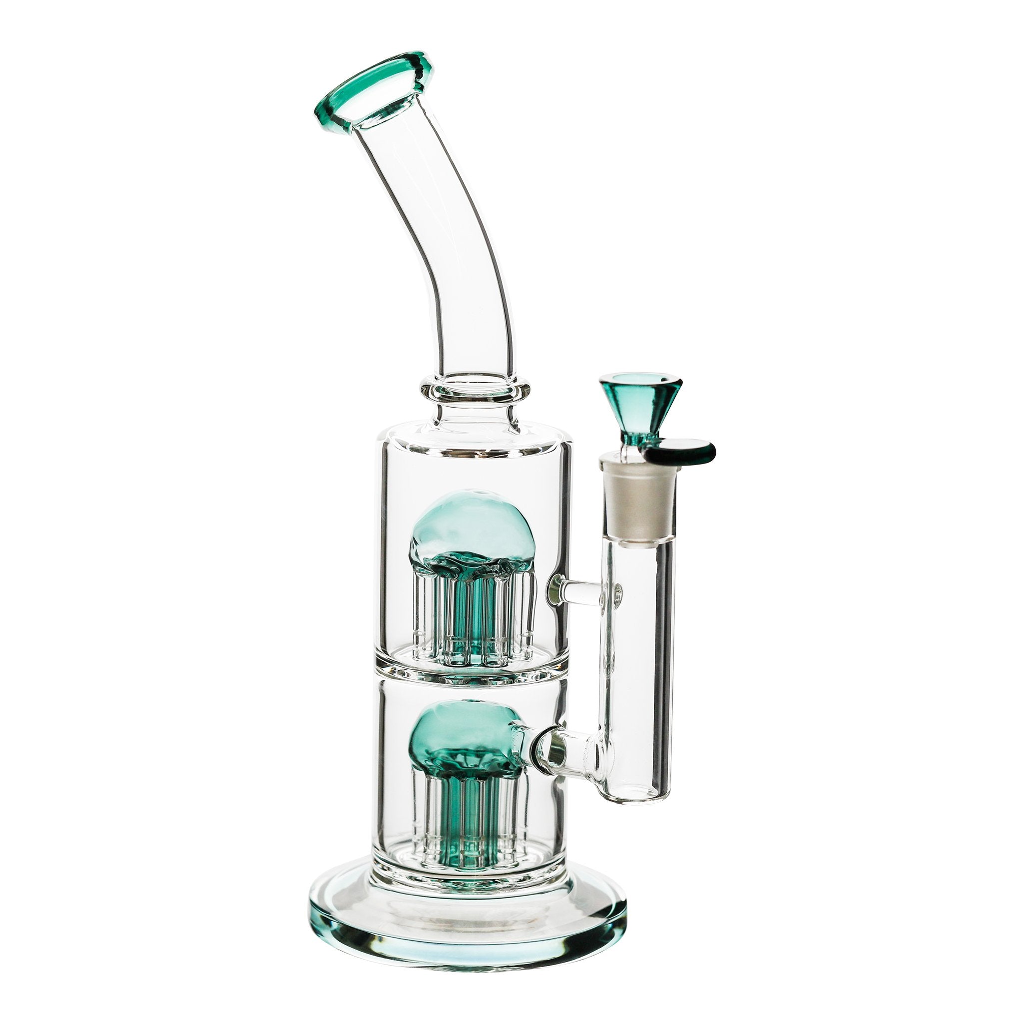 Double Jelly Perc Bong - 11in - Image 4