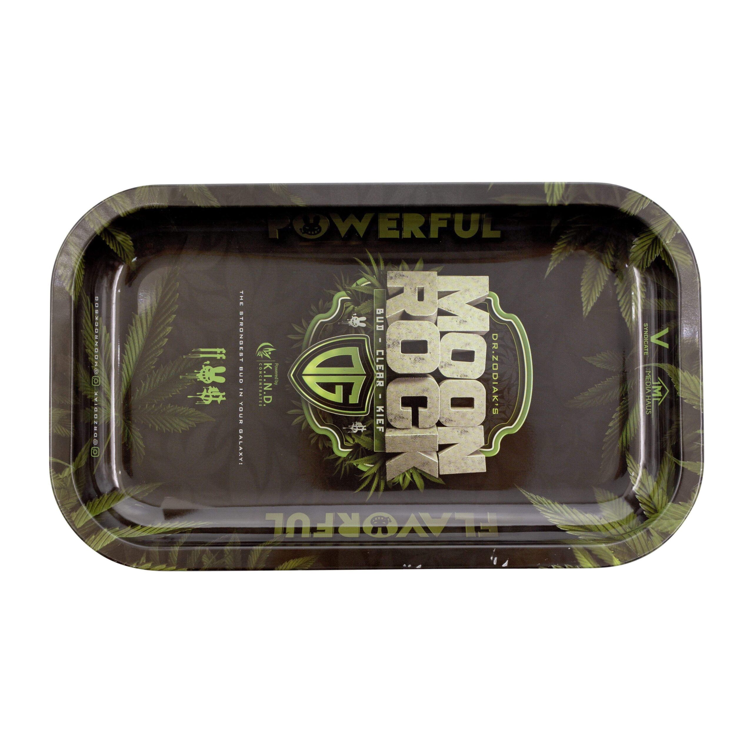 Dr.Zodiak MoonRock Metal Rolling Tray - 11in - Image 4