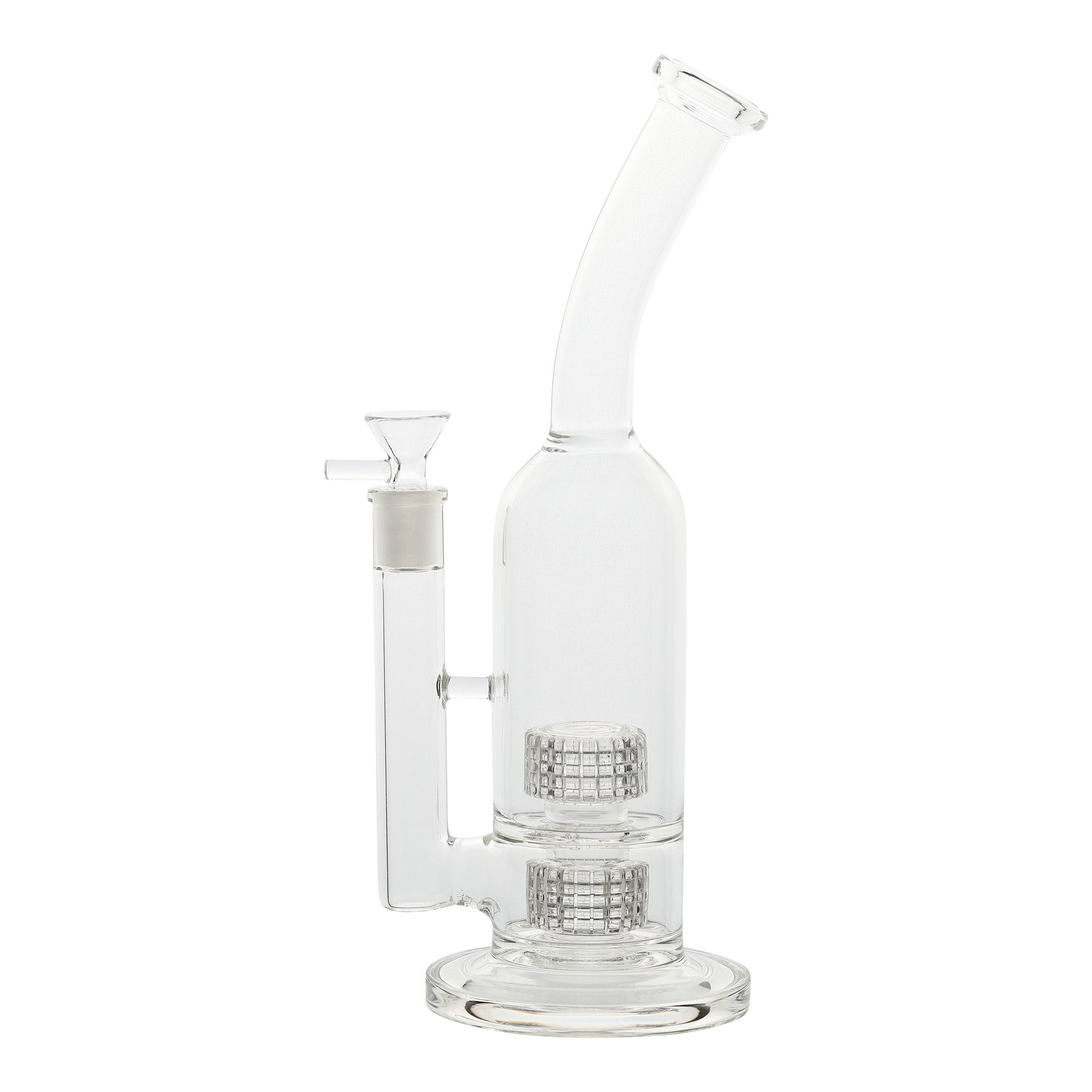 Dual Twin Matrix Perc Bong - 12in - Image 2