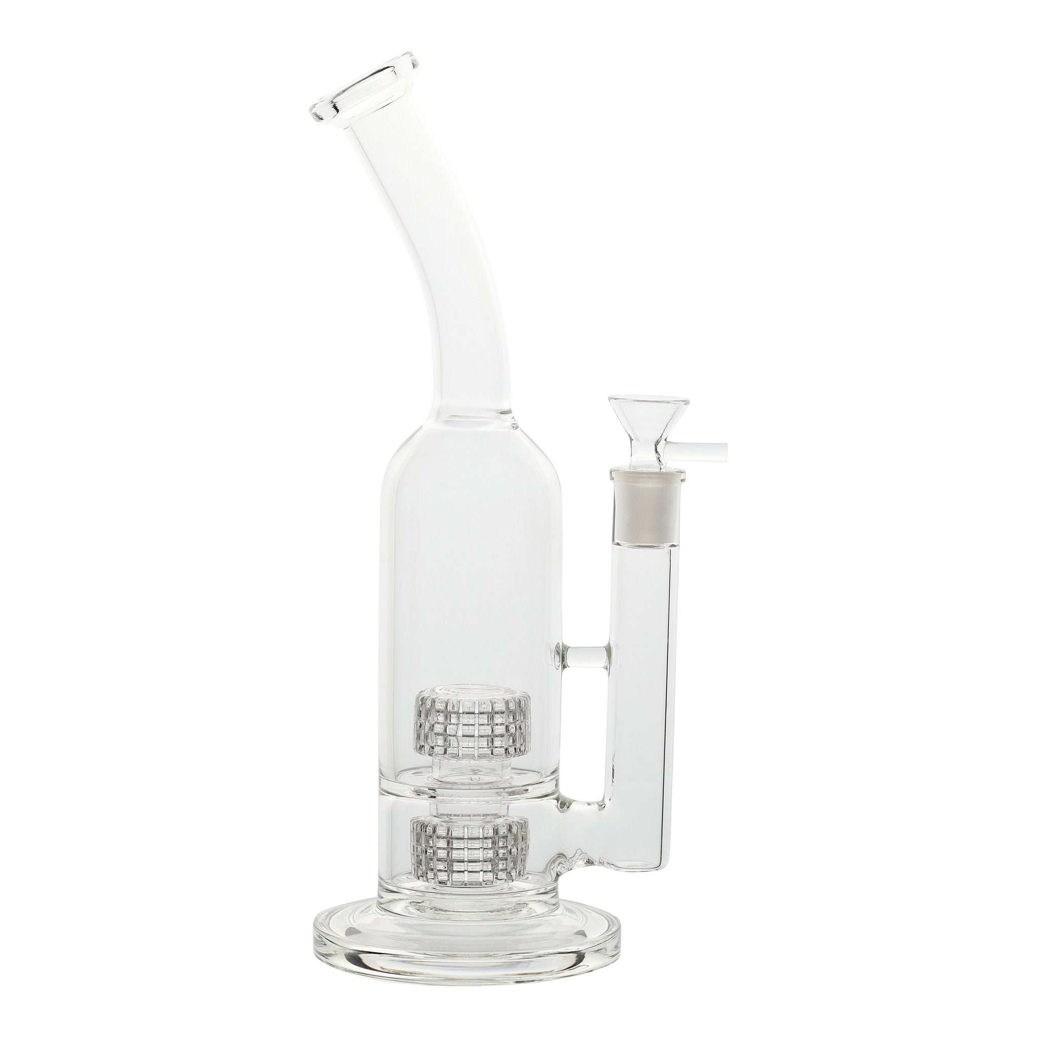 Dual Twin Matrix Perc Bong - 12in