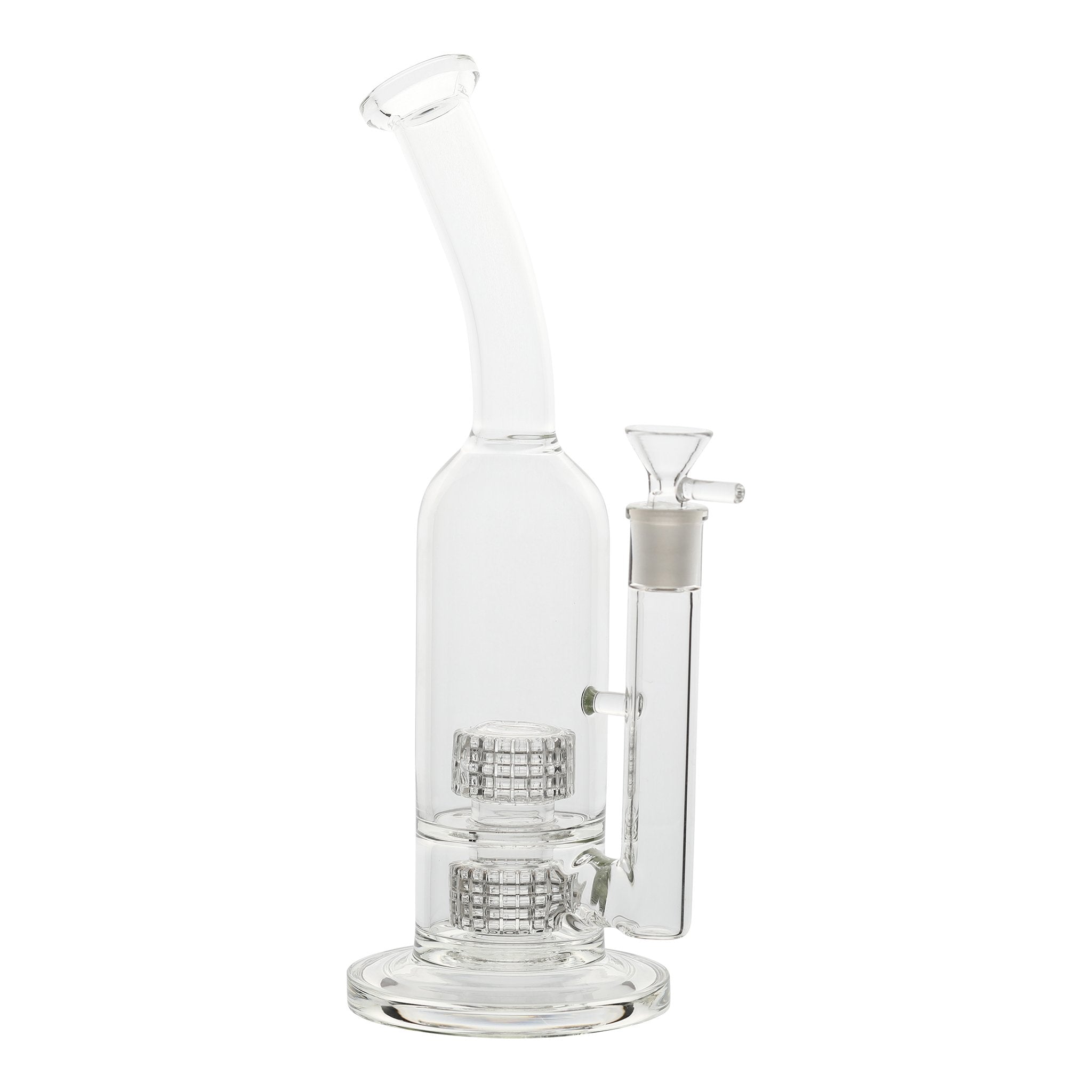 Dual Twin Matrix Perc Bong - 12in - Image 3