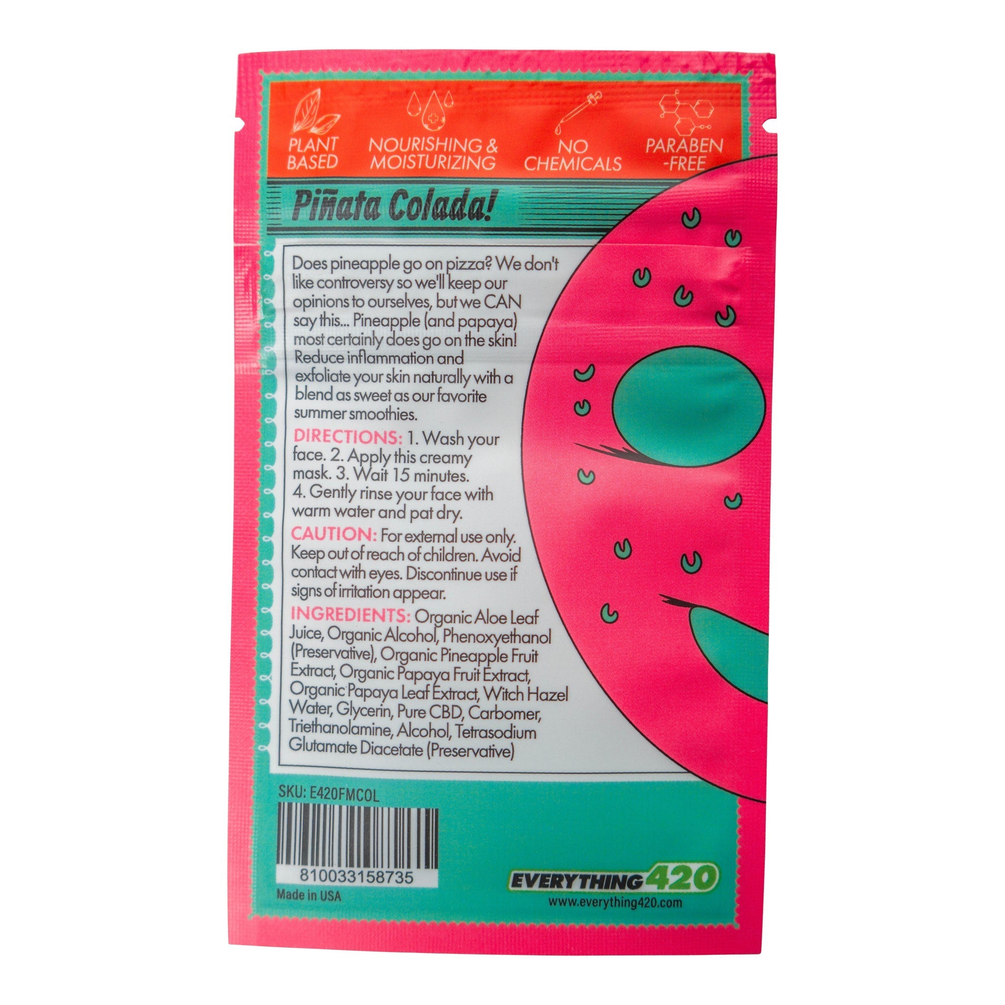 E420 Premium CBD Facial Mask - 2 Pack - Image 2