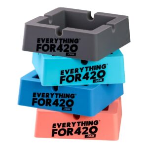 EF420 Square Silicone Ashtray - 2in