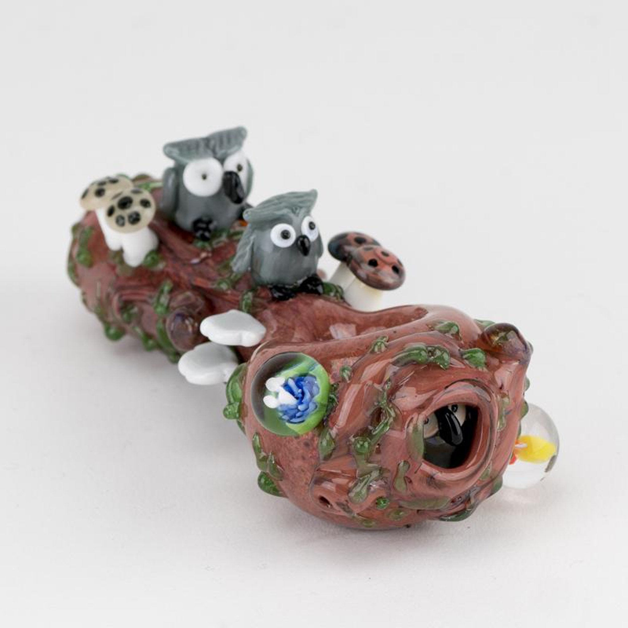 Empire Glassworks Hooties Forest Small Spoon Pipe - 4.5in - Image 2