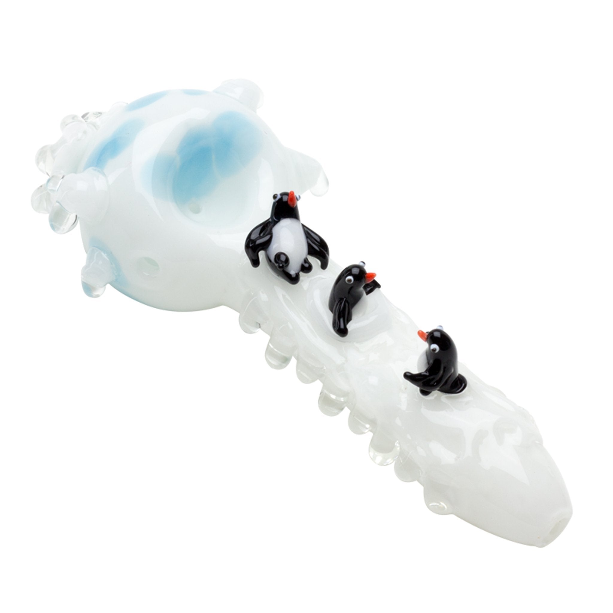 Empire Glassworks Icy Penguins Spoon Pipe - 5in - Image 2