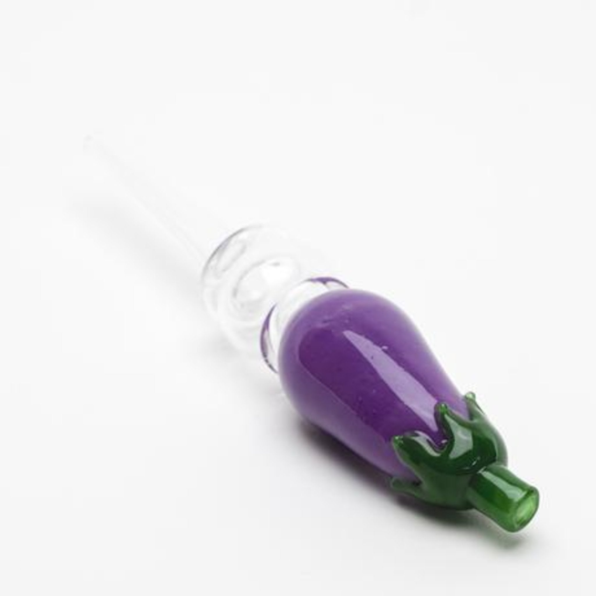 Empire Glassworks Eggplant Honey Straw - 5.5in - Image 4