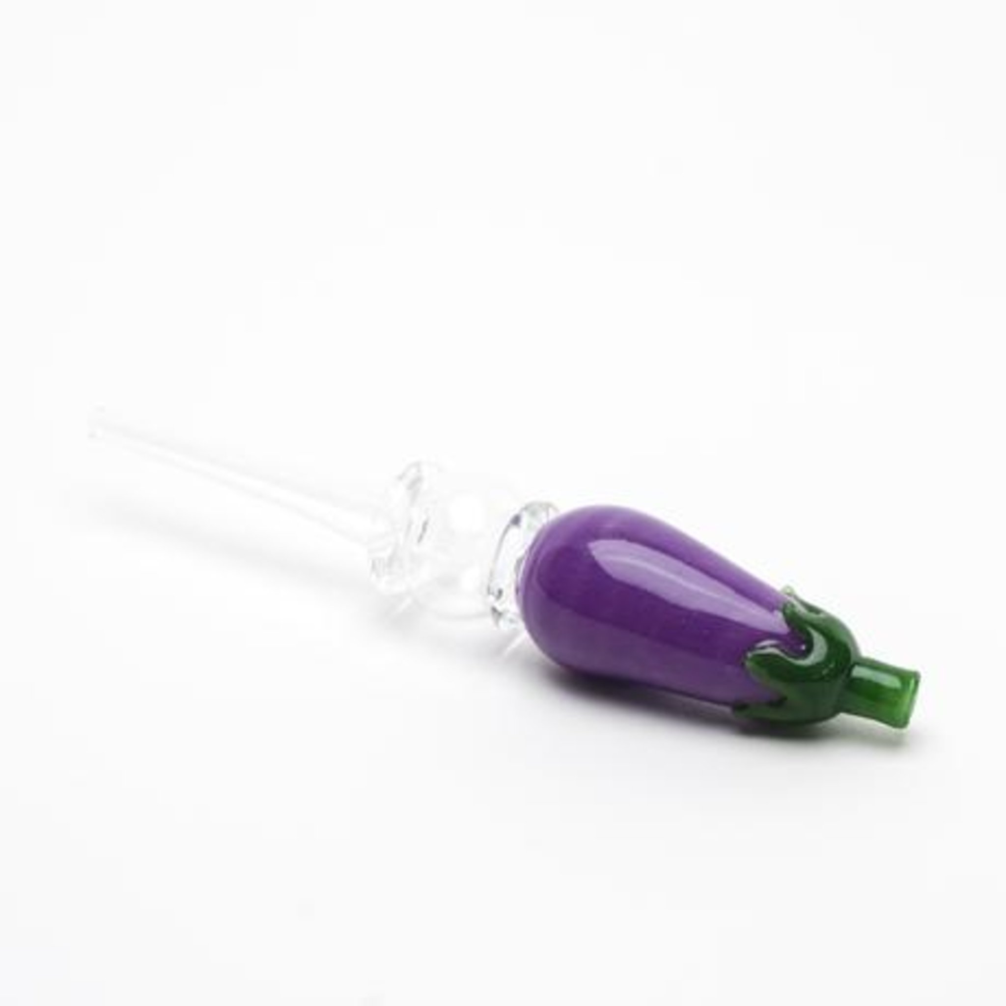 Empire Glassworks Eggplant Honey Straw - 5.5in - Image 2