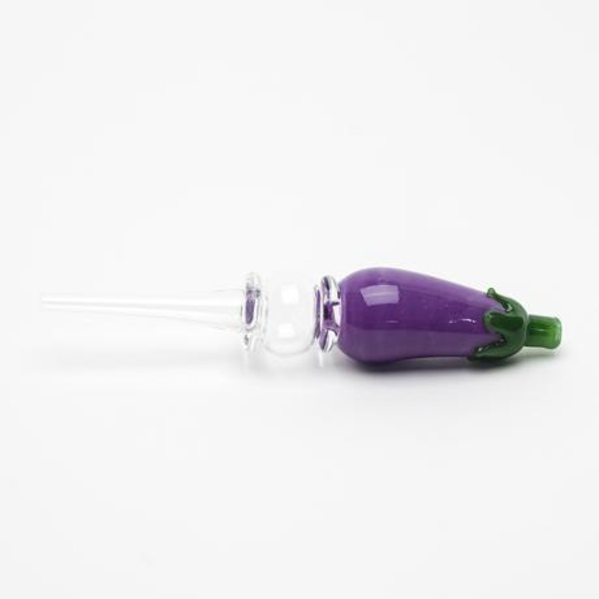 Empire Glassworks Eggplant Honey Straw - 5.5in - Image 3