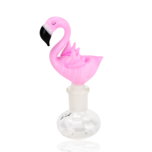 Empire Glassworks Pink Flamingo Bowl - 14mm Male