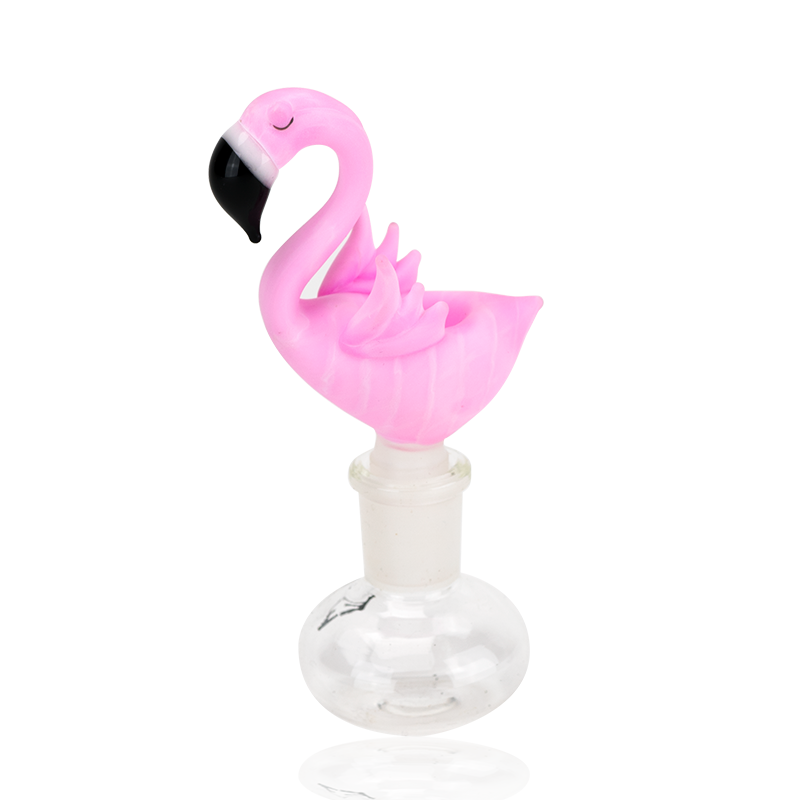Empire Glassworks Pink Flamingo Bowl - 14mm Male