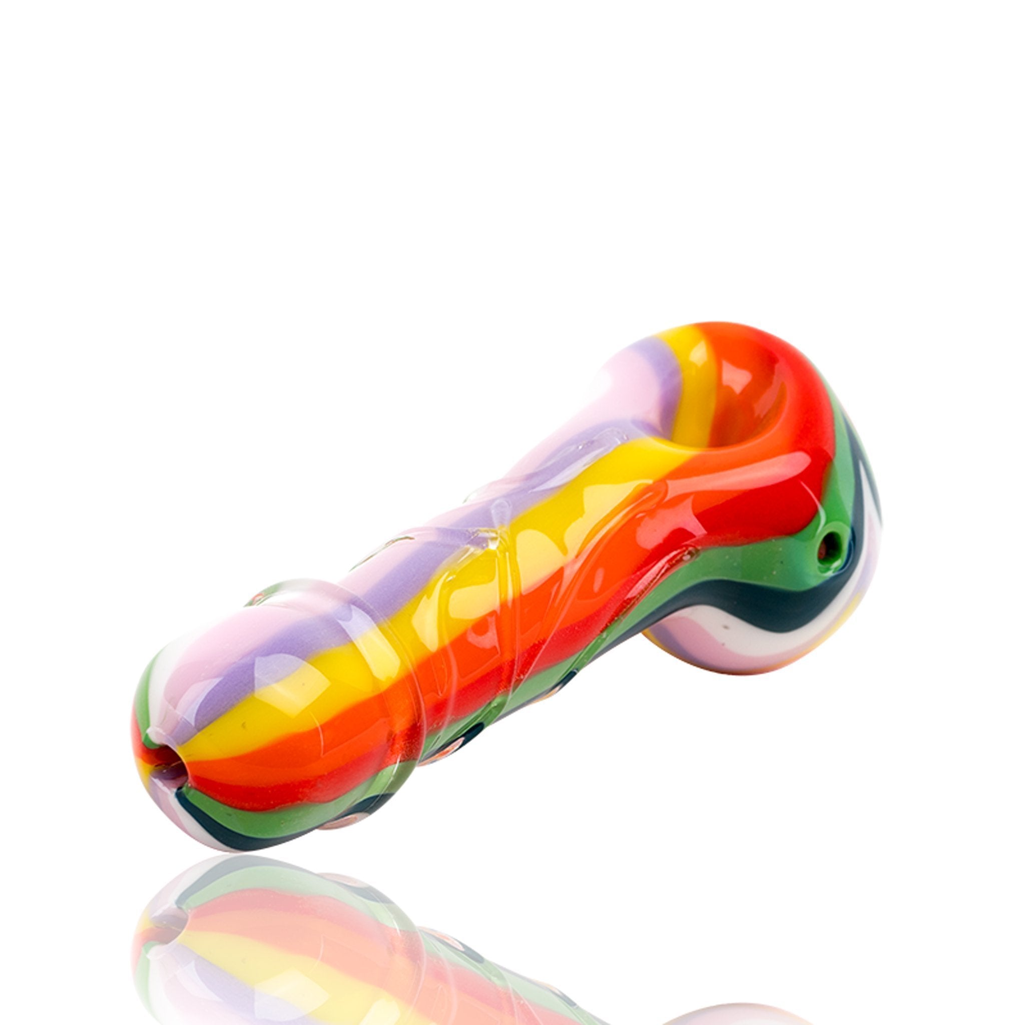 Empire Glassworks Rainbow Rod Spoon Pipe - 5.5in
