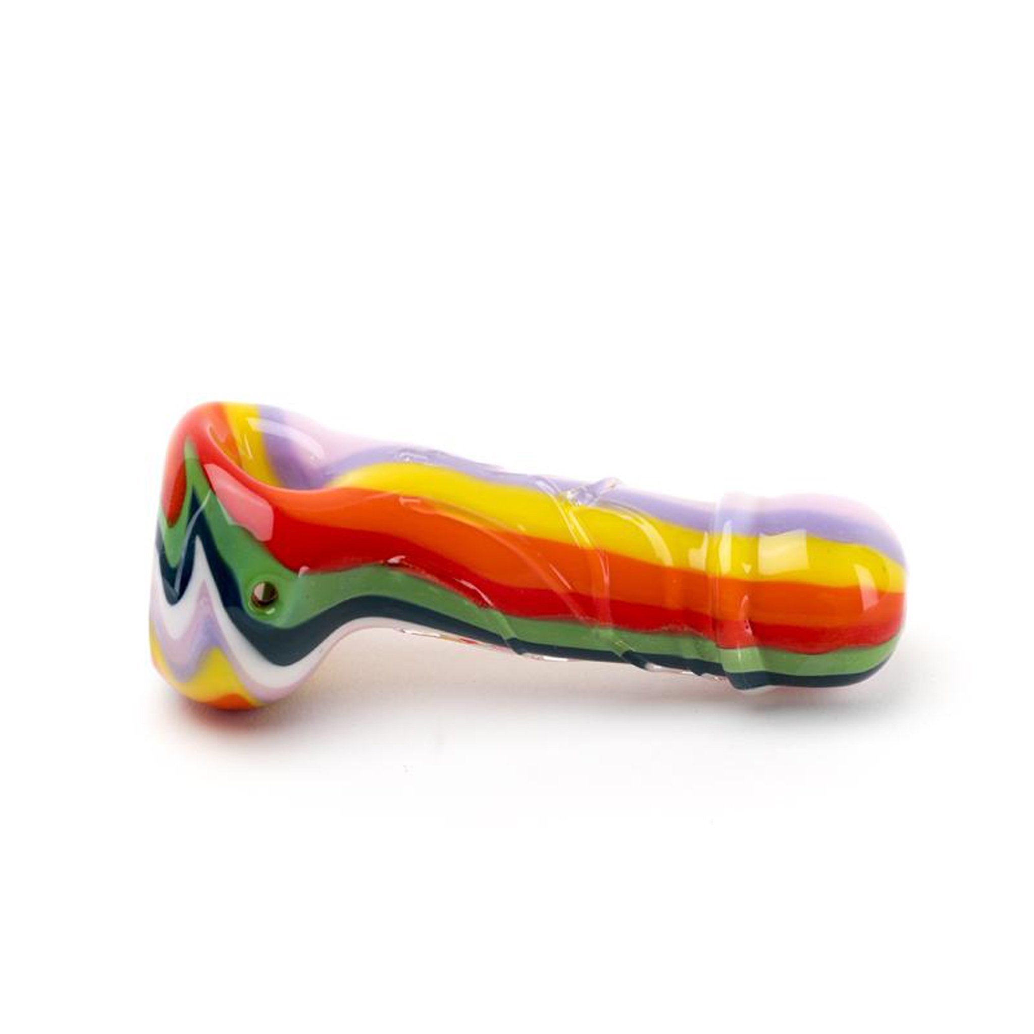 Empire Glassworks Rainbow Rod Spoon Pipe - 5.5in - Image 2