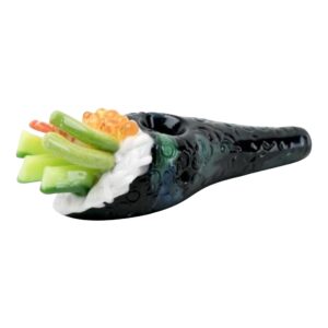 Empire Glassworks Shrimp Hand Roll Sushi Hand Pipe - 6in