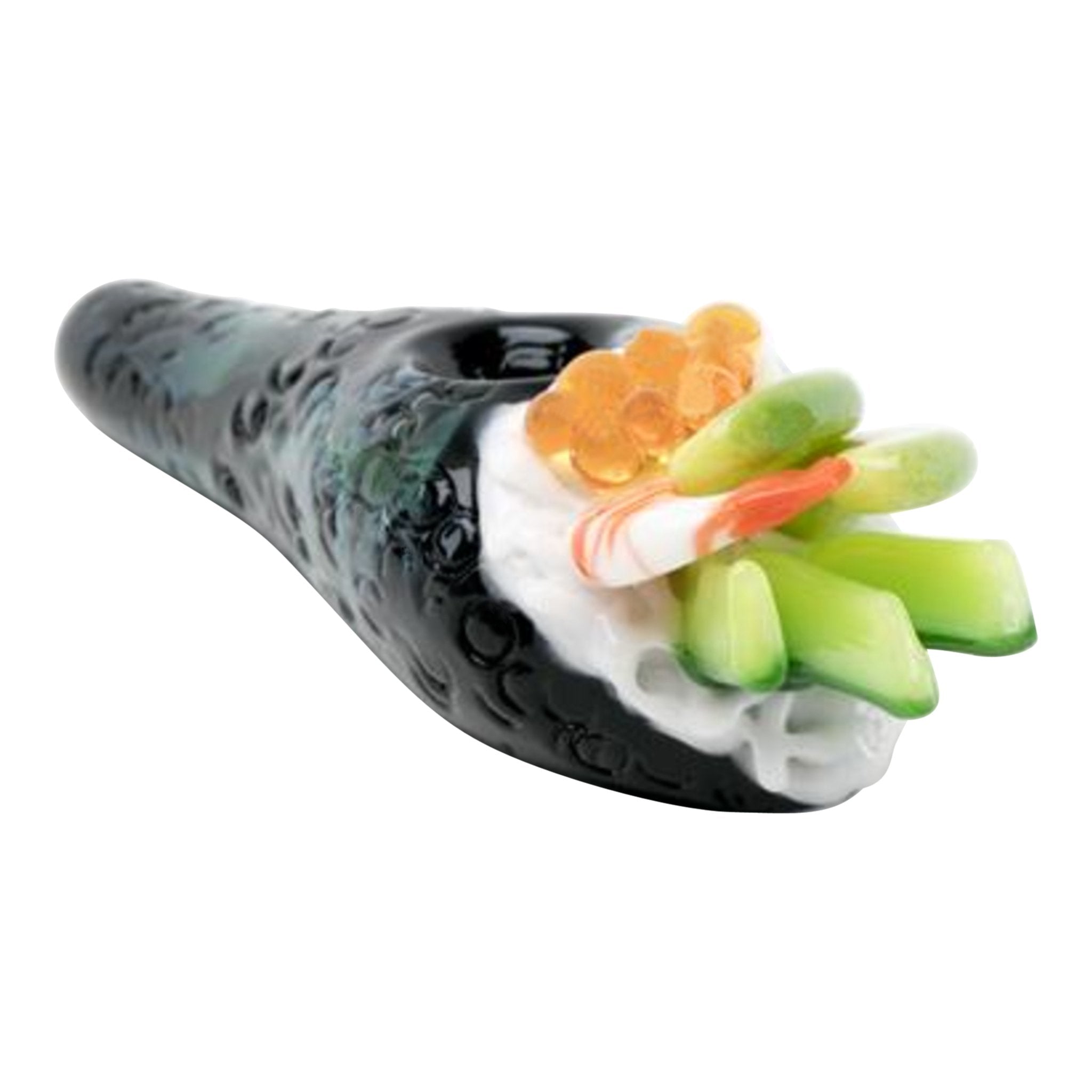 Empire Glassworks Shrimp Hand Roll Sushi Hand Pipe - 6in - Image 3