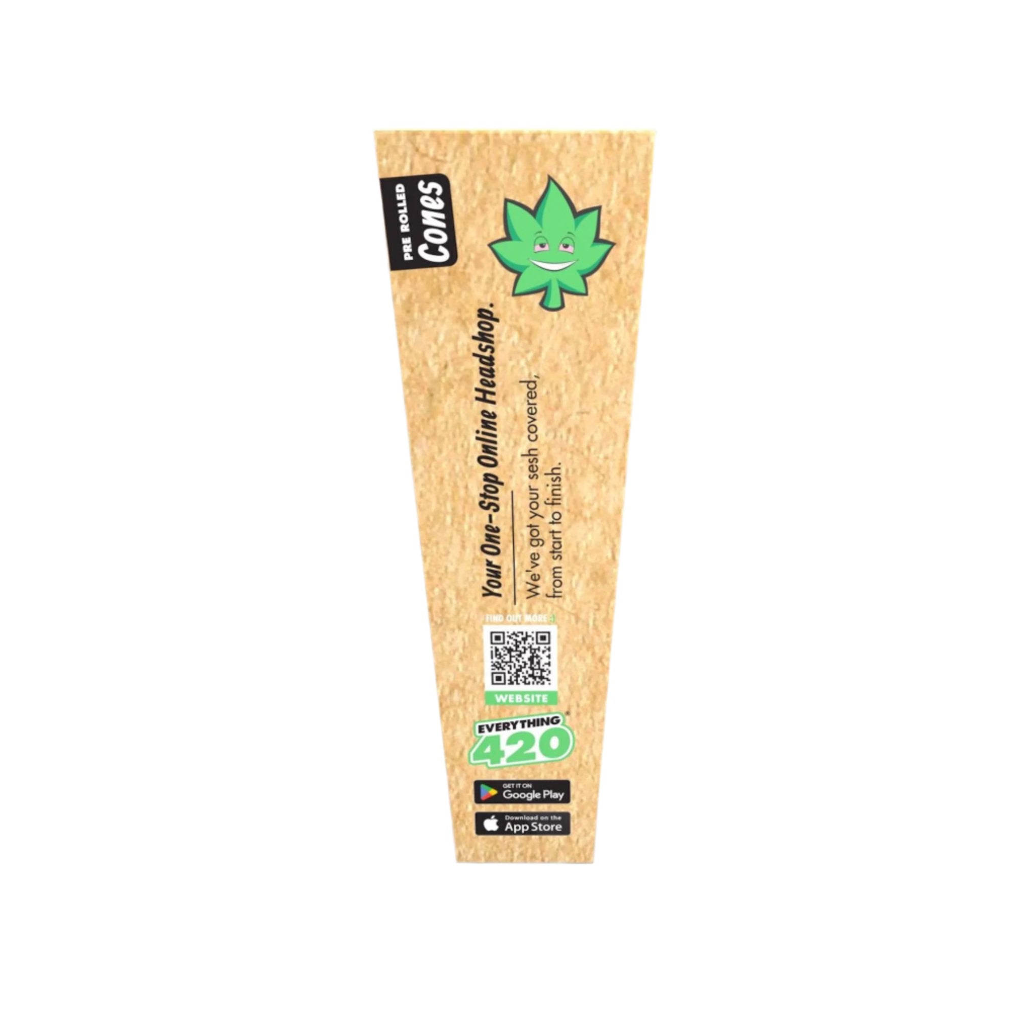 Everything 420 Pre-Rolled Unbleached Cones - 3ct - Image 4