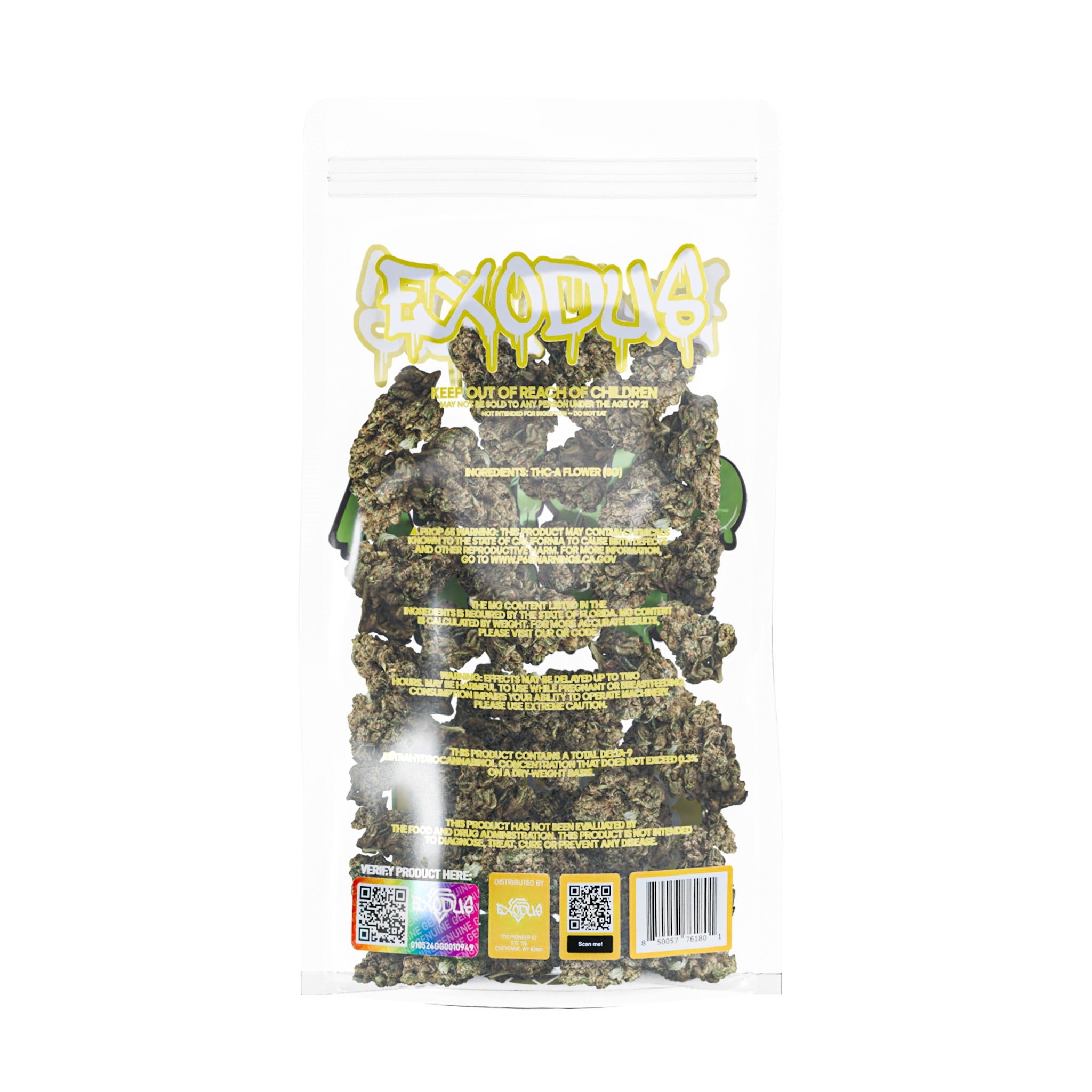 Exodus High Potency THCa Flower - 8g - Image 2