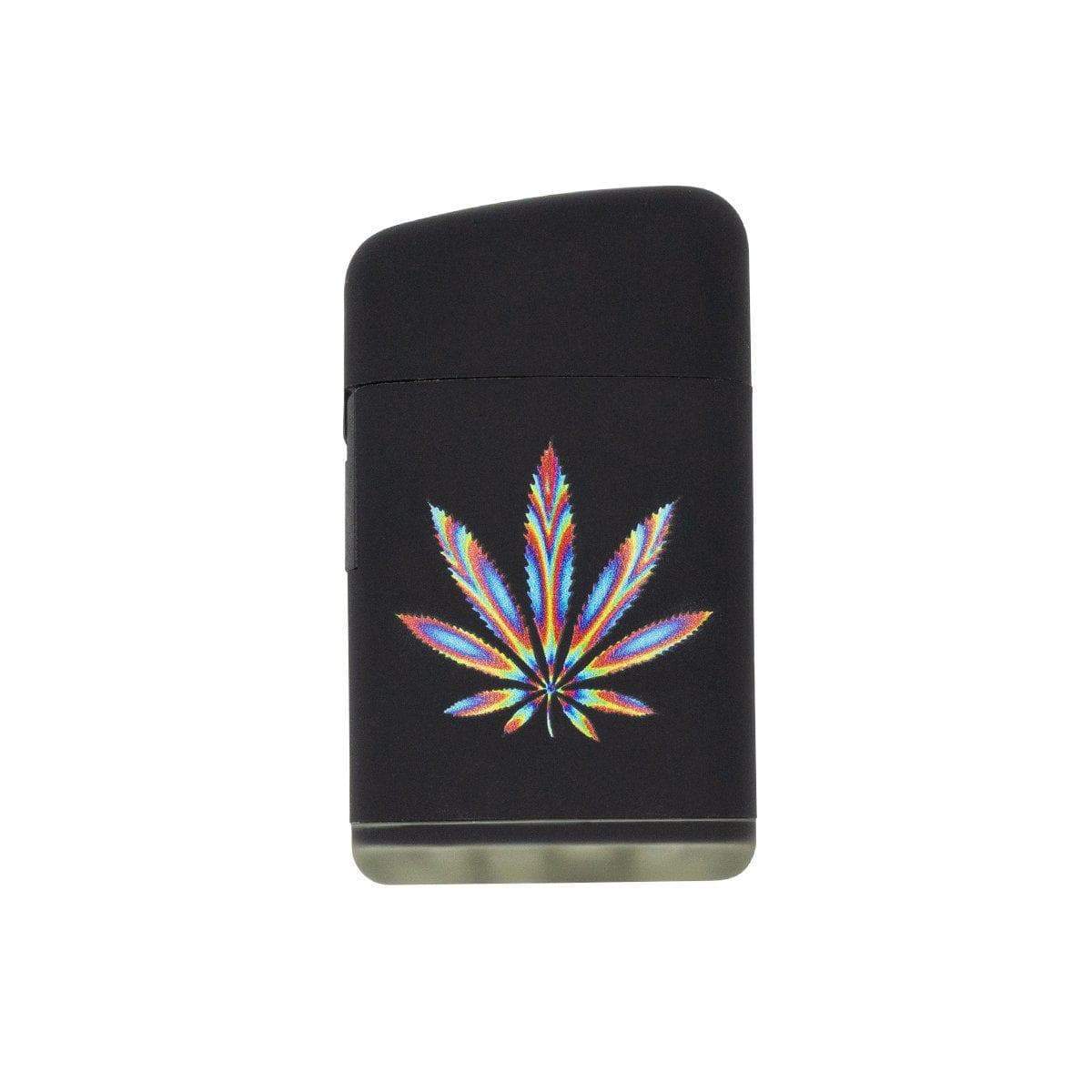 Flip Top Mini Weed Leaf Torch