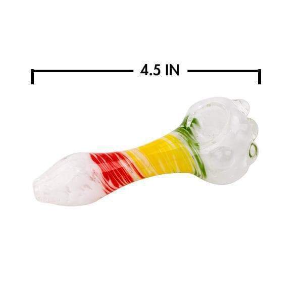 Getta Grip Rasta Glass Pipe - 4.5in - Image 2