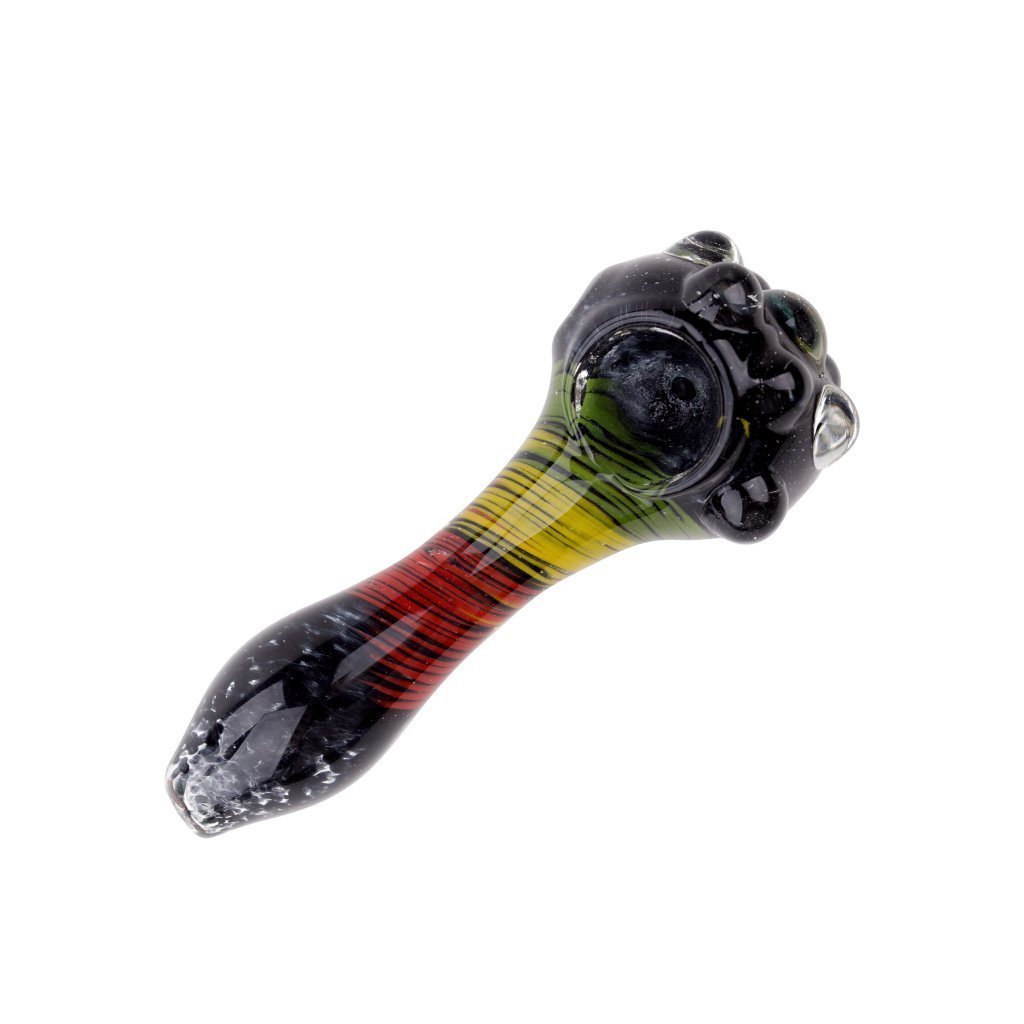 Getta Grip Rasta Glass Pipe - 4.5in