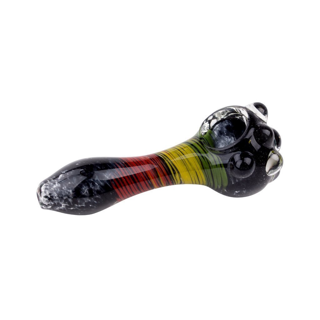 Getta Grip Rasta Glass Pipe - 4.5in - Image 4