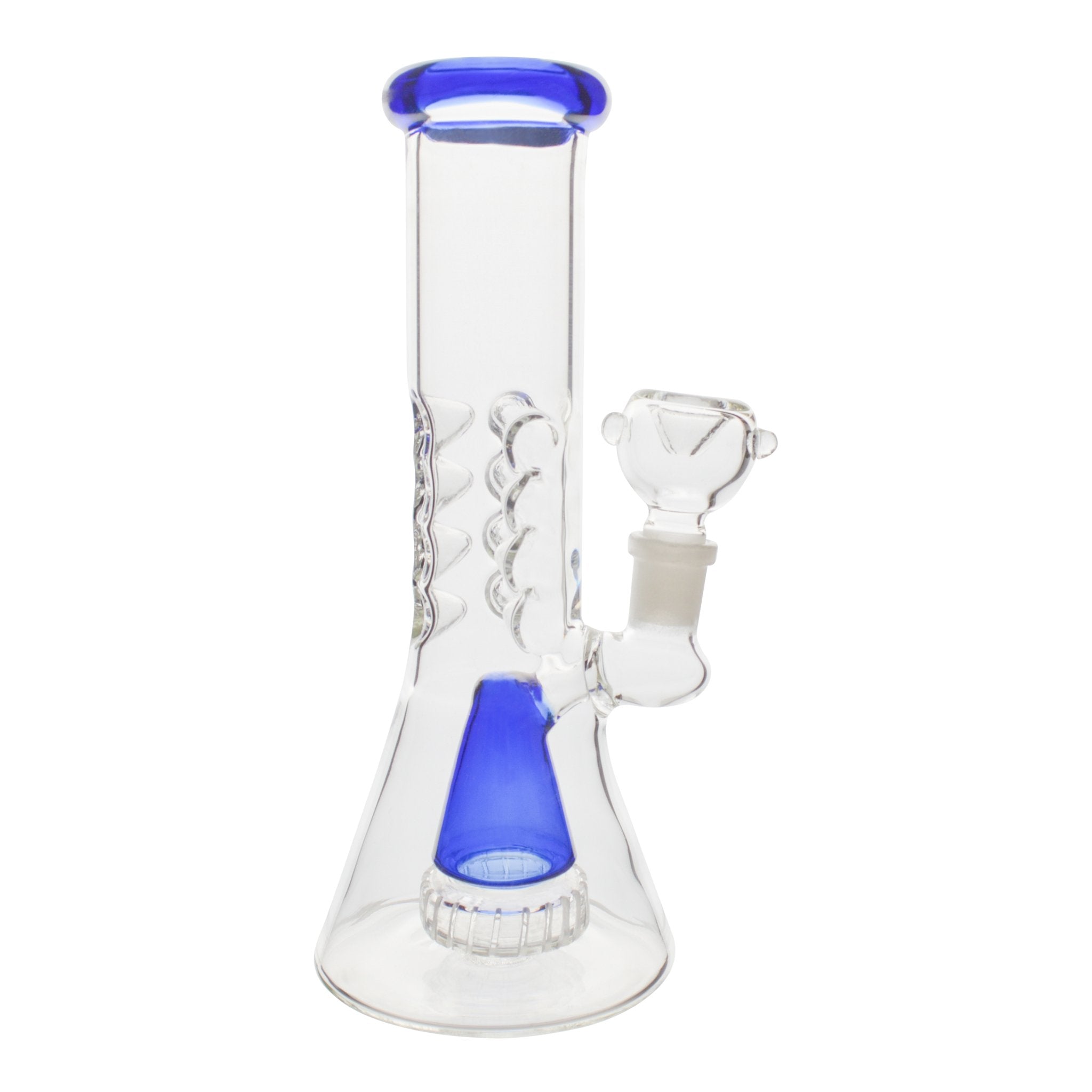 Gilled Cap Beaker Bong - 8 inches Percolator bong