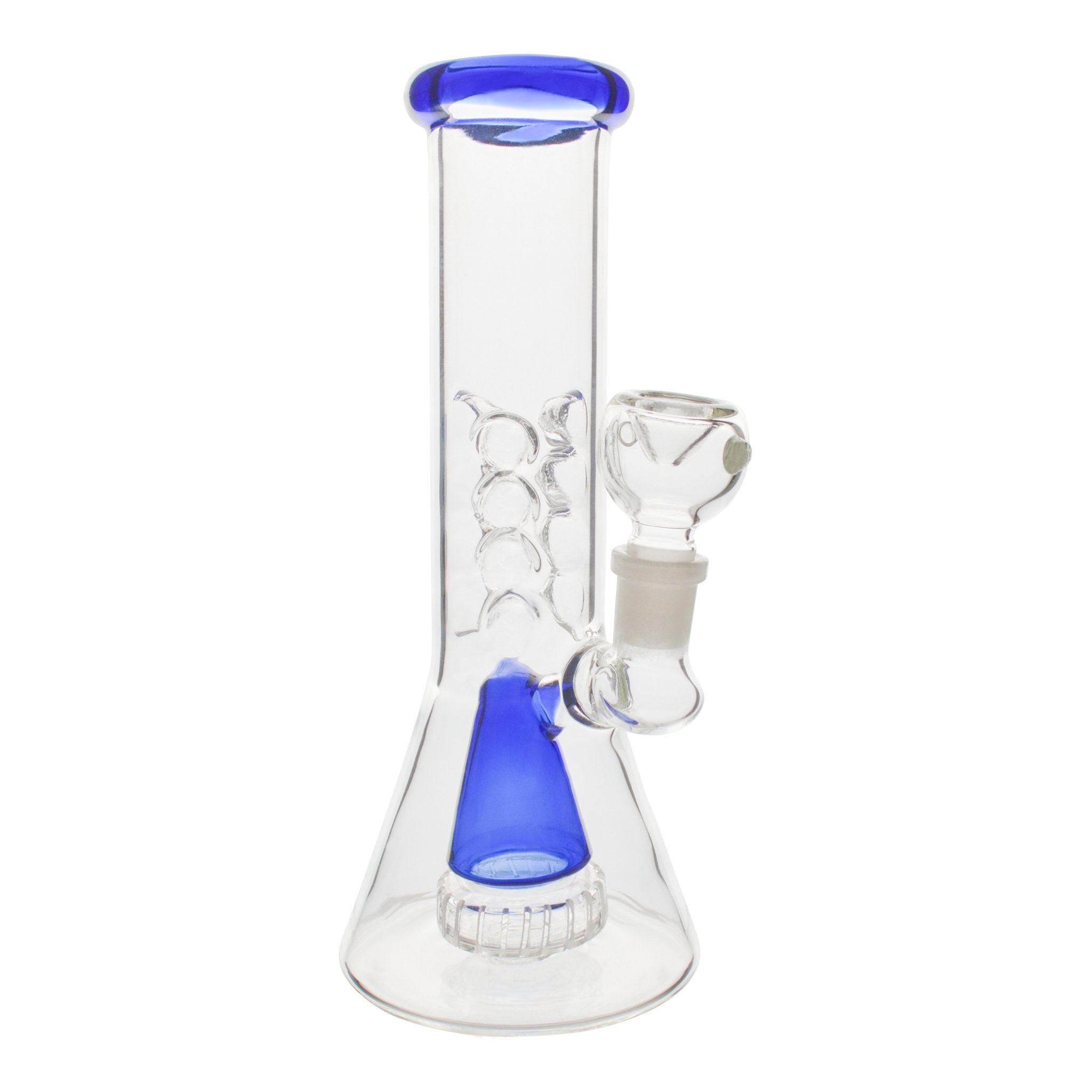 Gilled Cap Beaker Bong - 8 inches Percolator bong - Image 2
