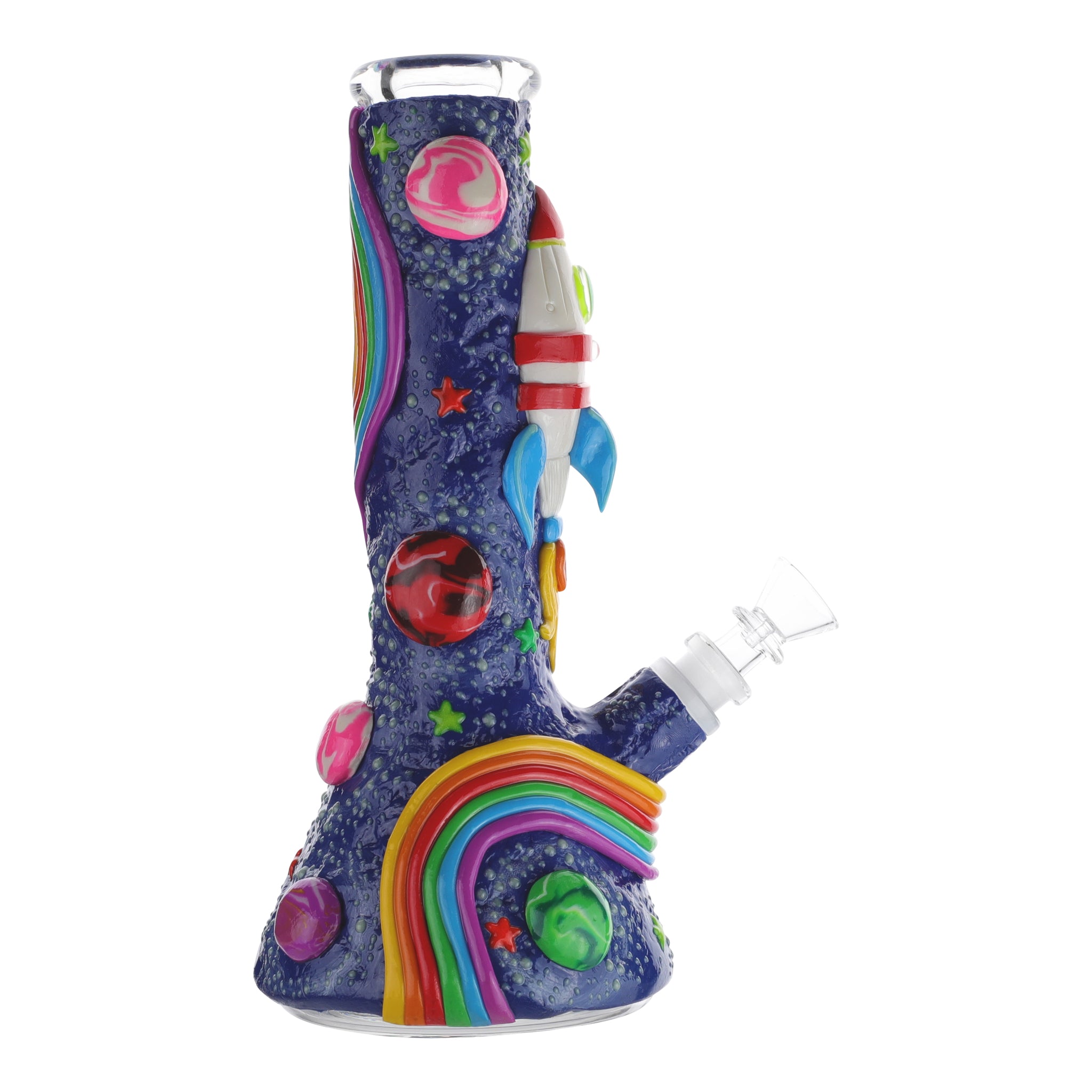 GITD Ground Control Beaker Bong - 10in - Image 2