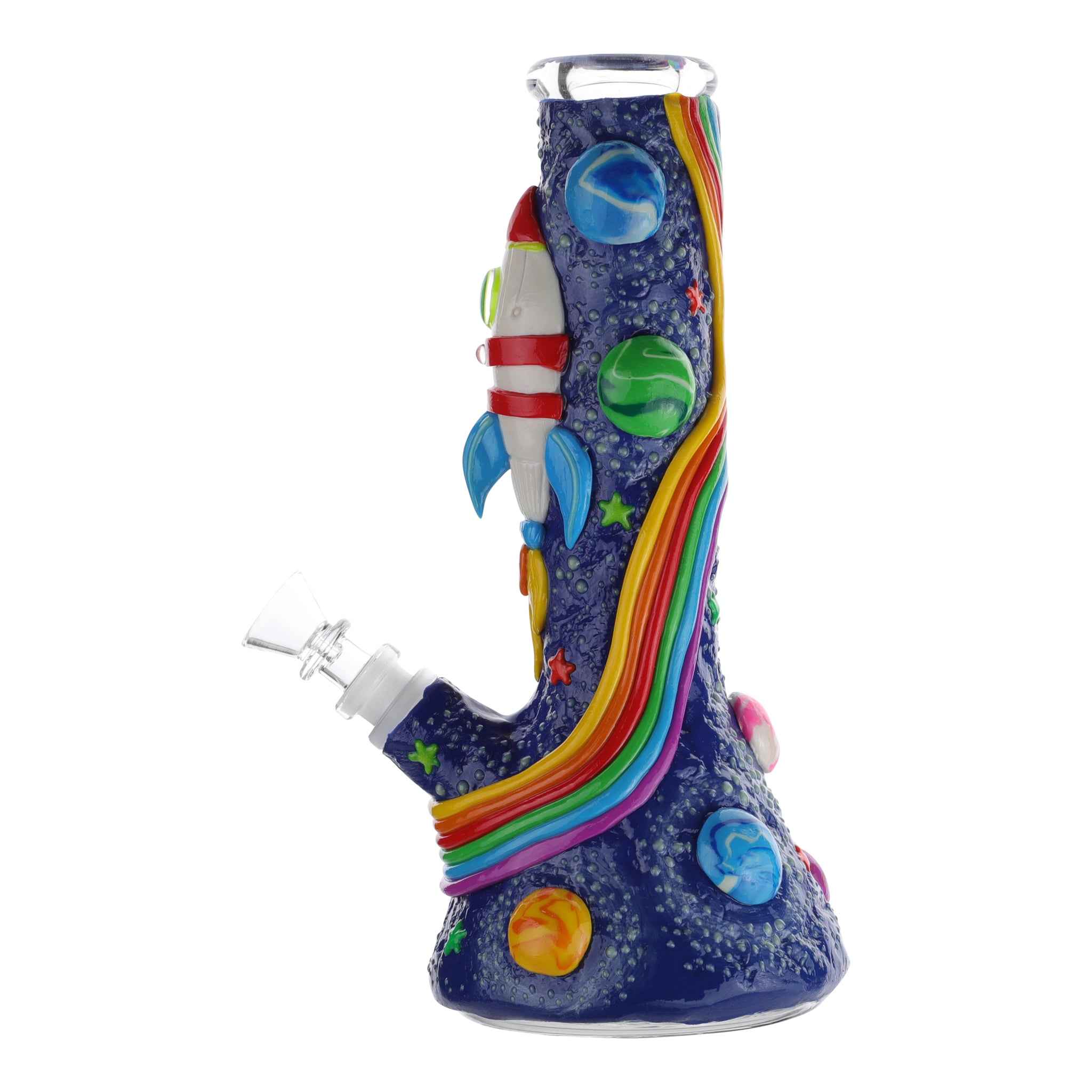 GITD Ground Control Beaker Bong - 10in - Image 3