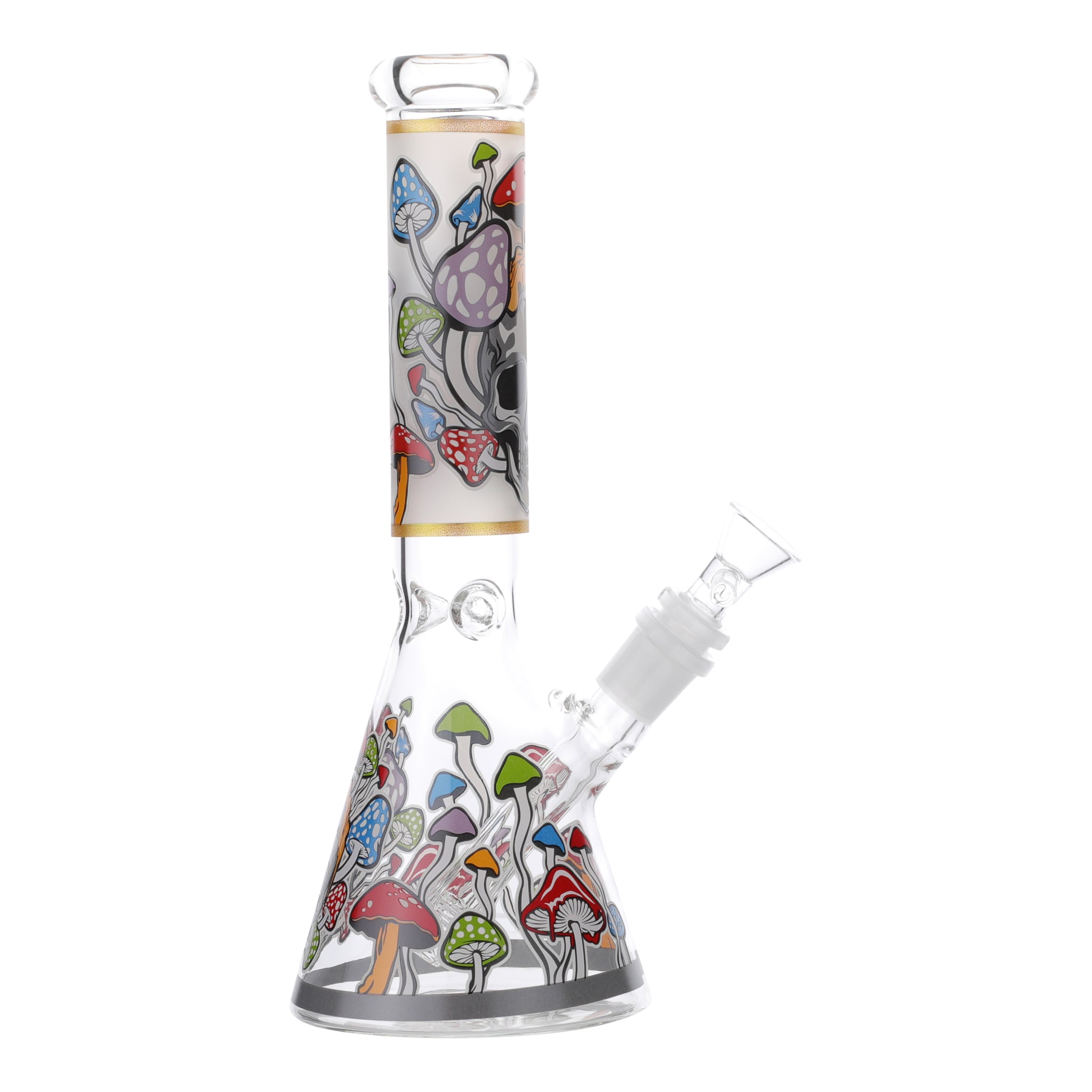 GITD Skull Cap Bong - 10in - Image 2