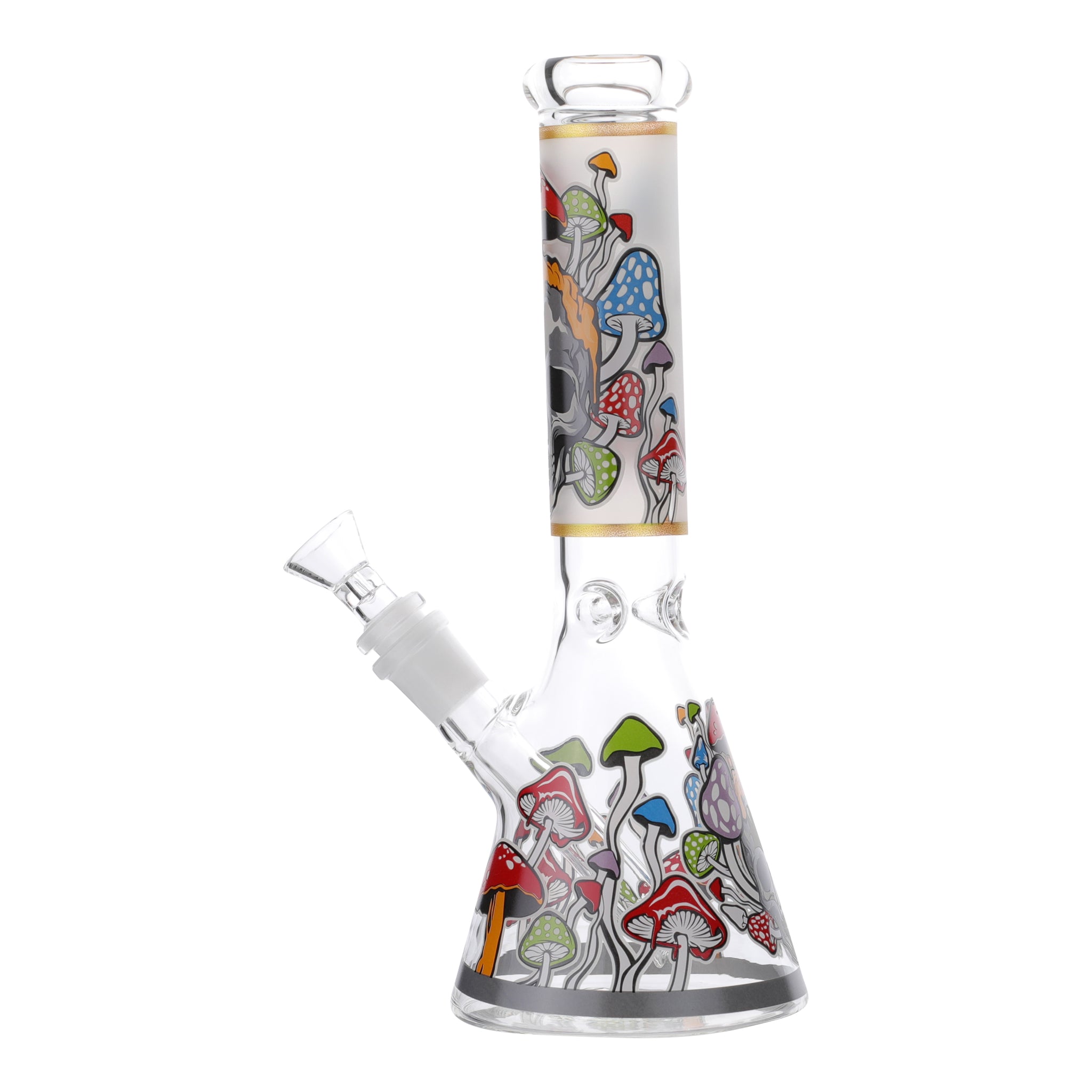 GITD Skull Cap Bong - 10in - Image 3