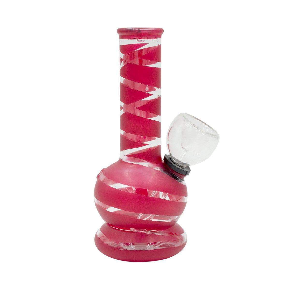 Glass Striped Mini Carb Bong - 5in - Image 4