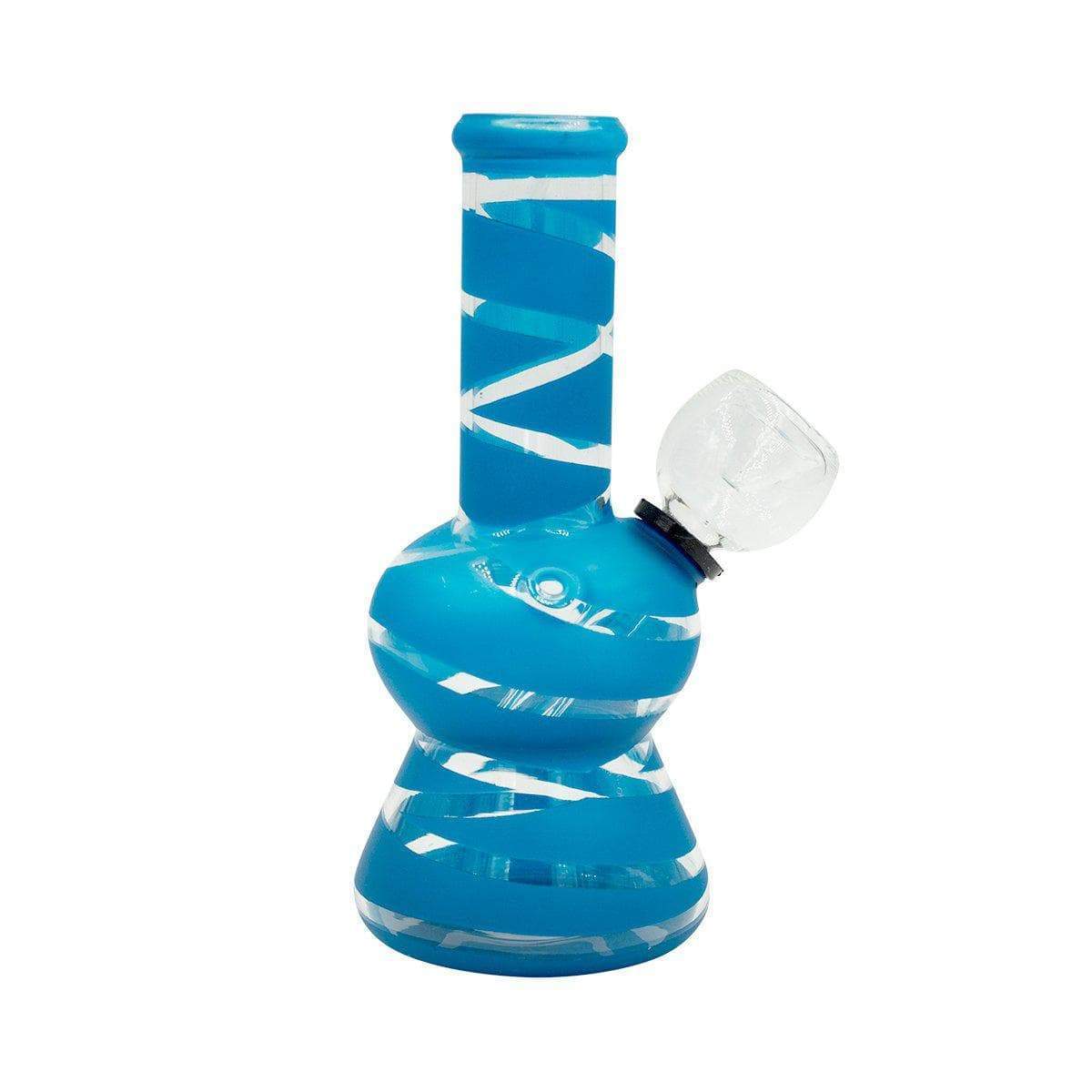 Glass Striped Mini Carb Bong - 5in - Image 3
