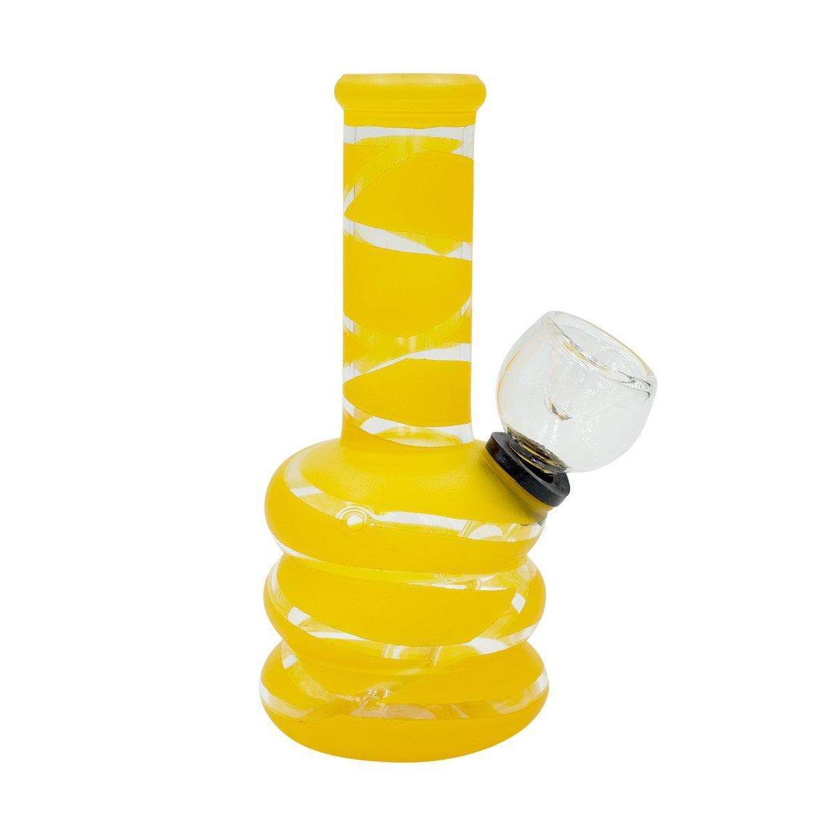 Glass Striped Mini Carb Bong - 5in - Image 9